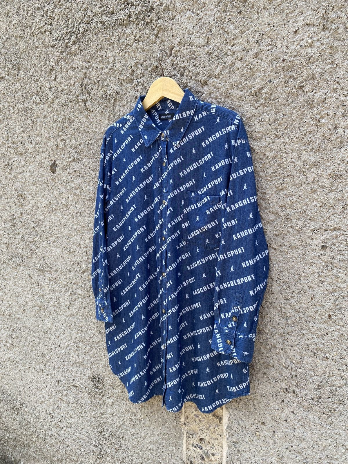 Kangol Rare Kangol Over Print Button Shirt Size US L / EU 52-54 / 3 - 2 Thumbnail