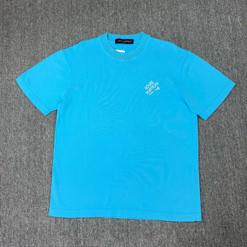 Louis Vuitton Louis Vuitton Blue Cotton Women’s T-Shirt 0089 Size M / US 6-8 / IT 42-44 - 1 Thumbnail