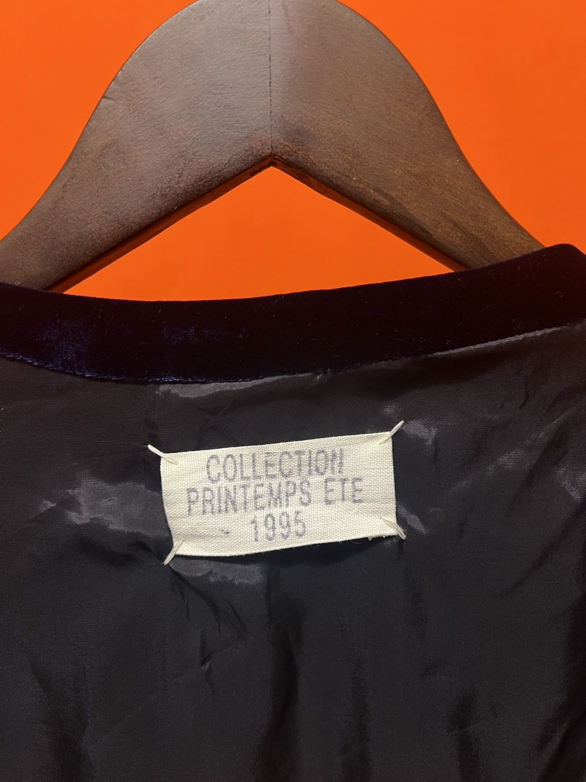 Maison Margiela MARGIELA ARCHIVES P/E 1995 silk velvet over blazer Size XXL / US 16-18 / IT 52-54 - 3 Thumbnail