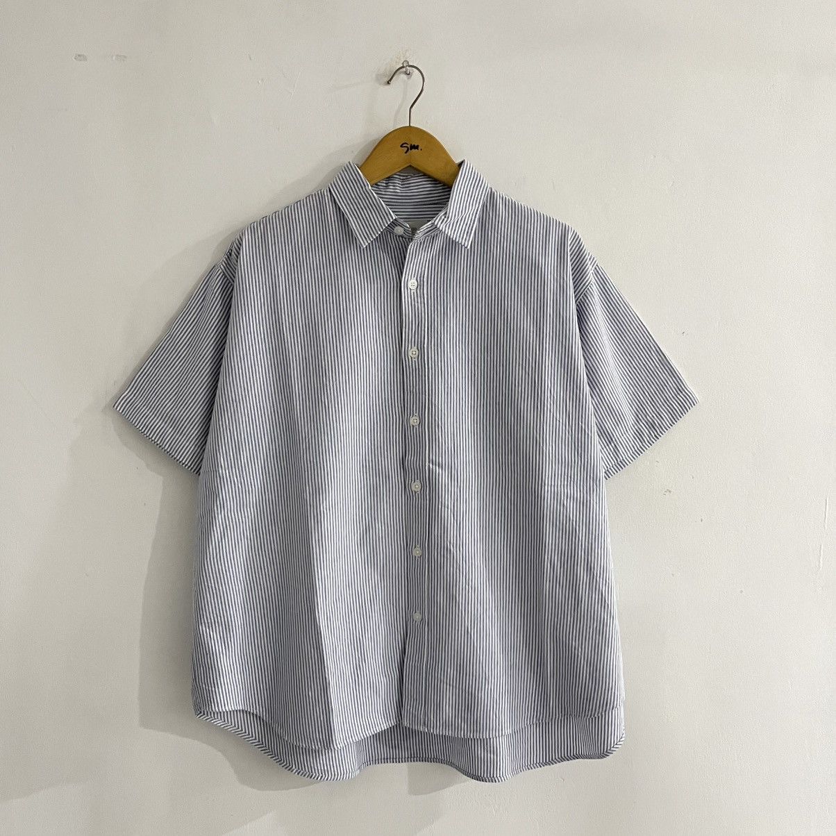 Japanese Brand Lab Studio - Striped cityboy Oversized Shirt Size US M / EU 48-50 / 2 - 1 Thumbnail