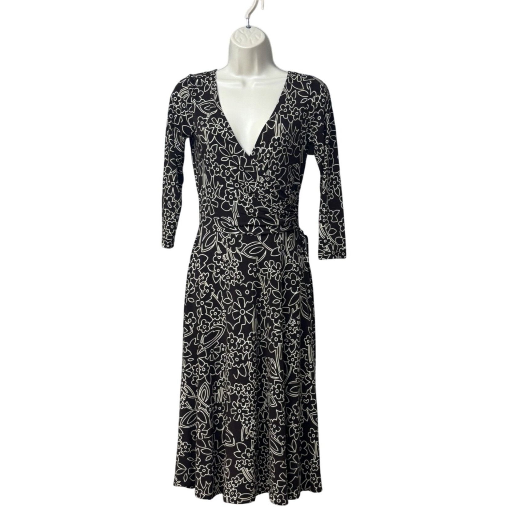 Other London Times Floral Surplice Neckline/backline dress with 3/ Size S / US 4 / IT 40 - 2 Thumbnail