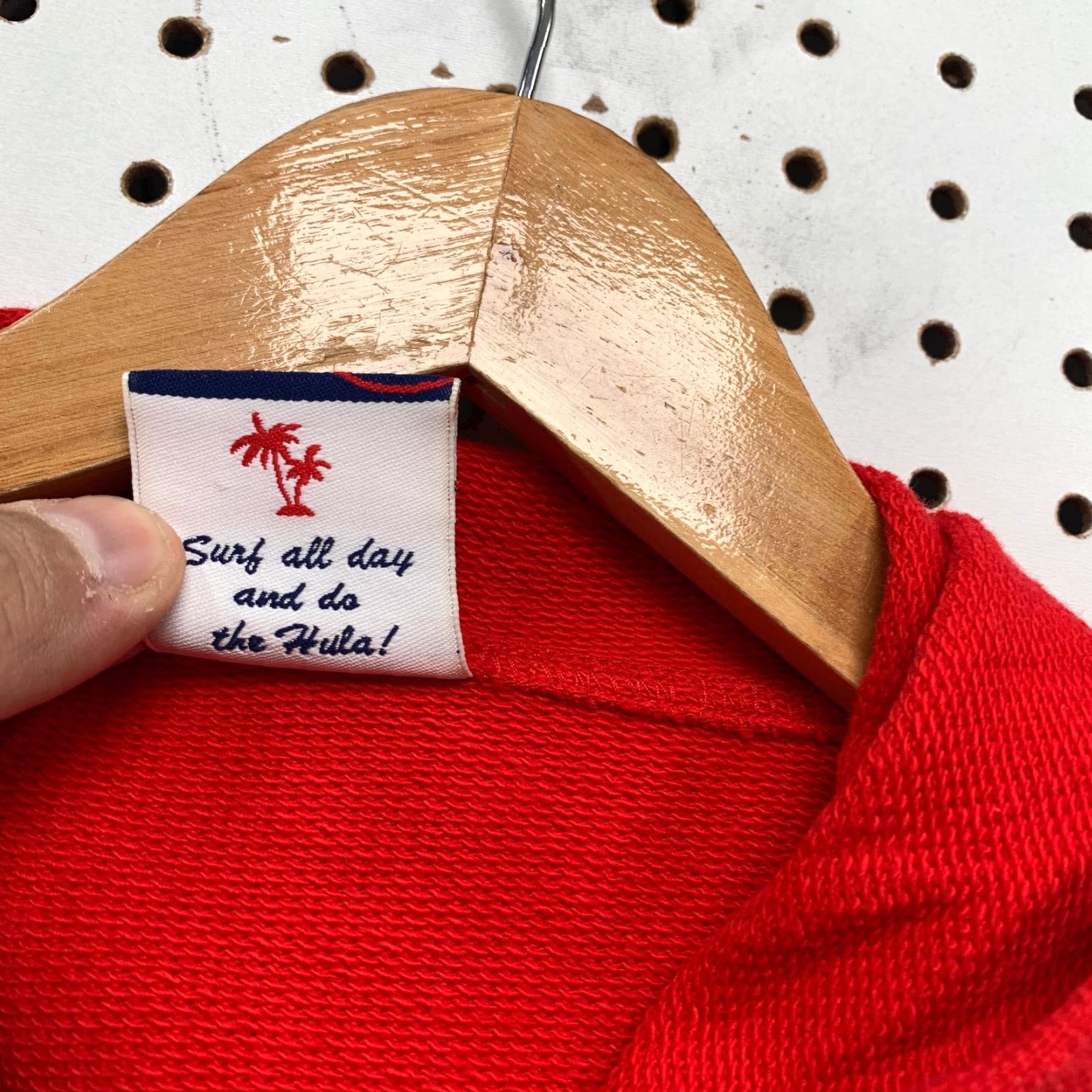 Vintage ROXY Hoodie Women Medium Red Surf Hooded Fleece Pullover Sweatshirt Size M / US 6-8 / IT 42-44 - 5 Thumbnail