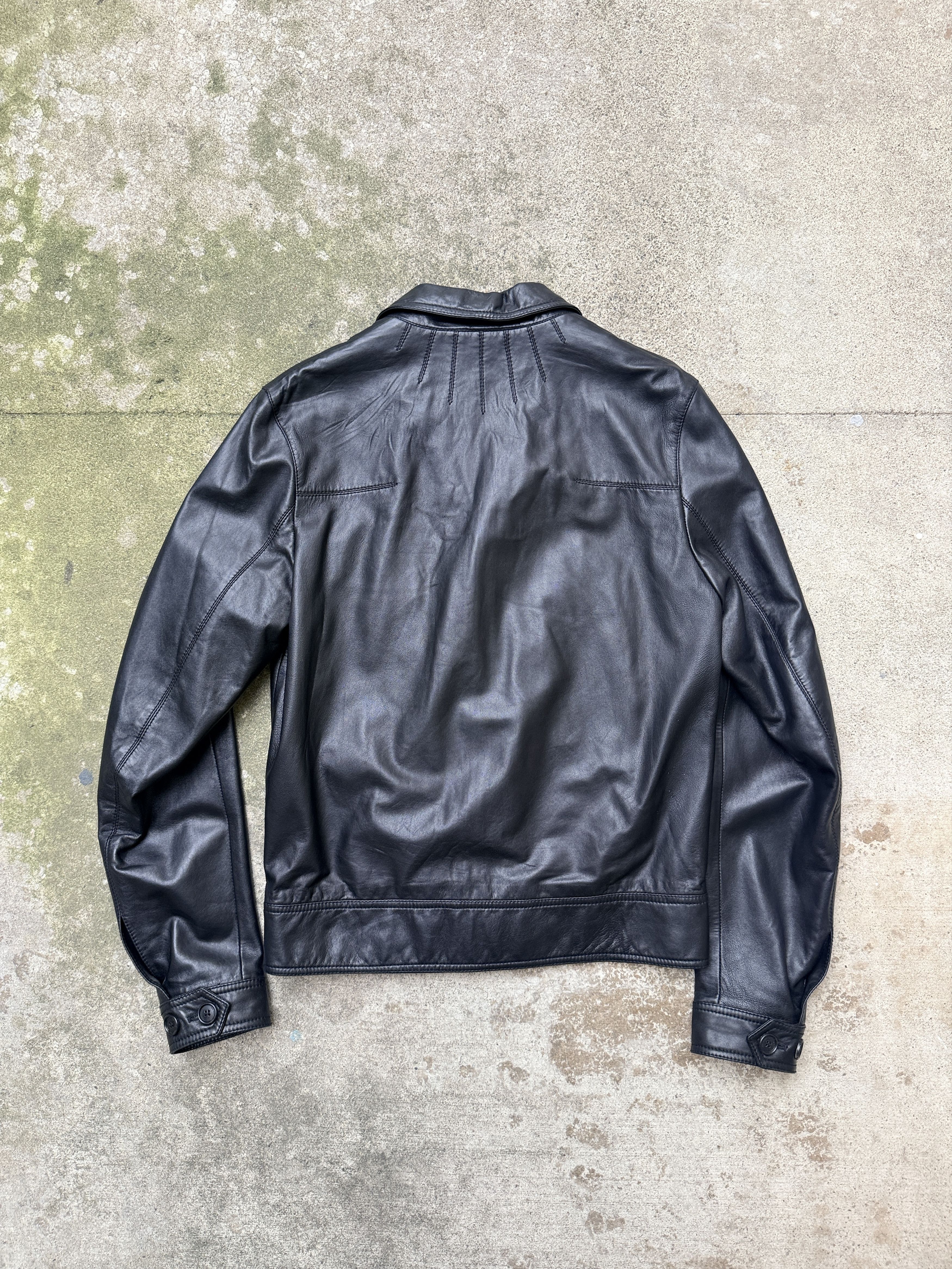 Dior dior homme black leather jacket ss08 spring summe 2008 48 Size US M / EU 48-50 / 2 - 6 Thumbnail