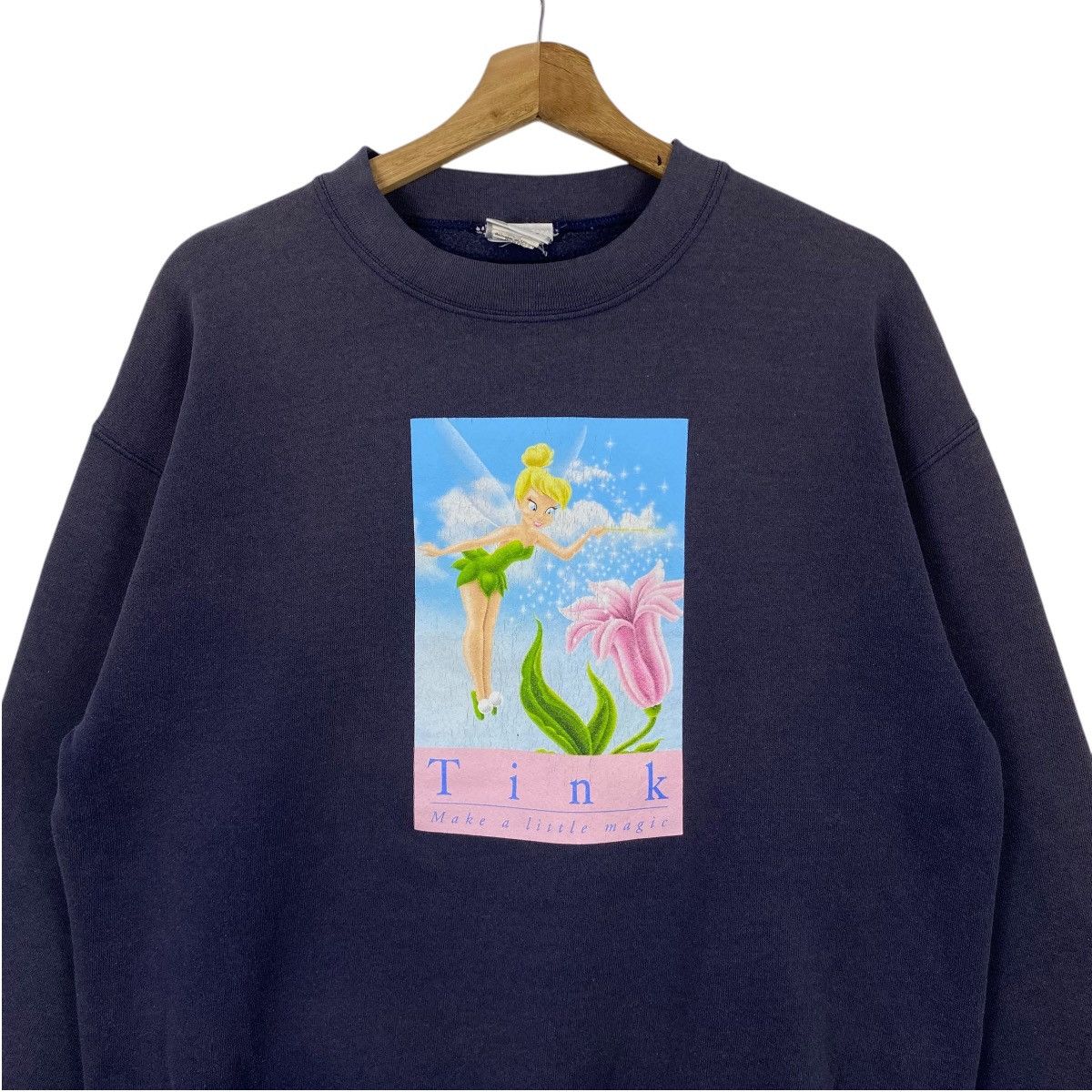 Disney × Vintage Vintage 90's TINKER BELL Make A Little Magic Disney Cartoon Size US L / EU 52-54 / 3 - 2 Thumbnail