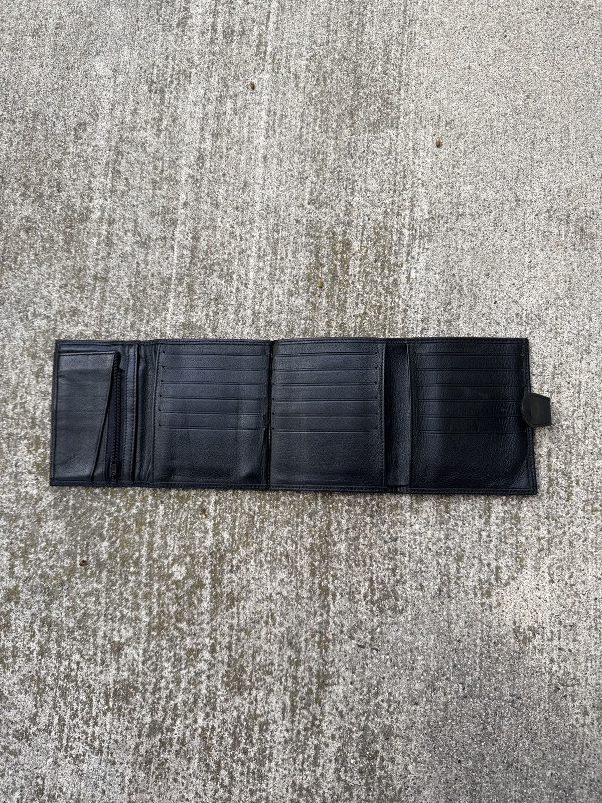 Coach vintage coach quad-fold genuine leather wallet - black Size ONE SIZE - 2 Thumbnail