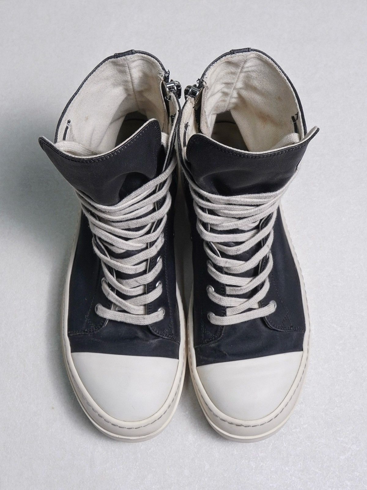Rick Owens Drkshdw Black Waxed Ramones Size US 8.5 / EU 41-42 - 3 Thumbnail