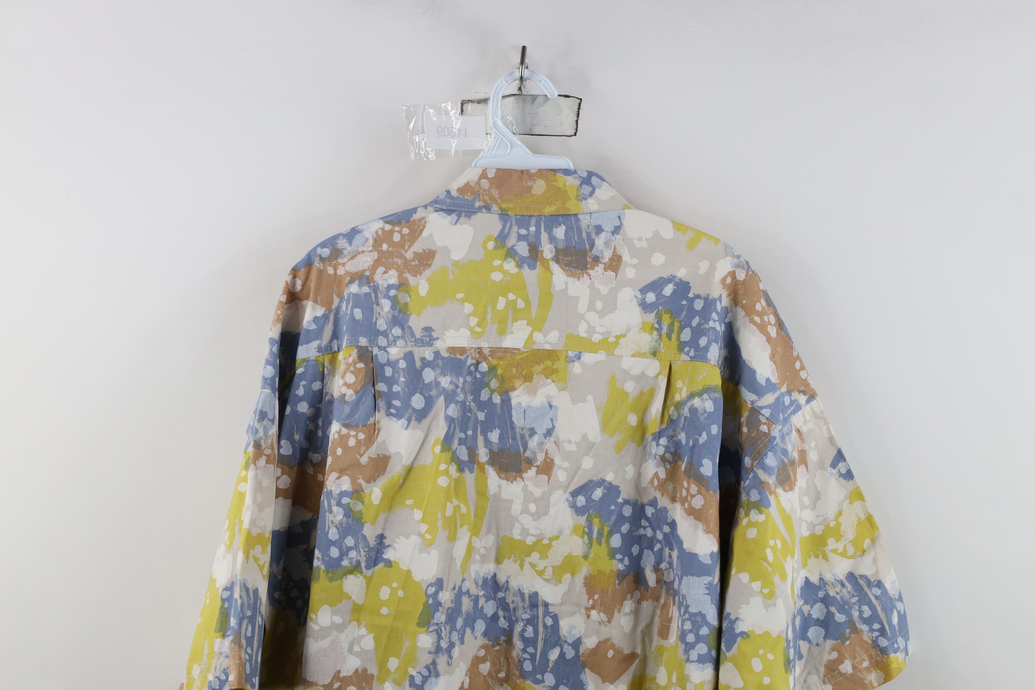 Vintage Vintage 90s Streetwear Splatter Short Sleeve Button Shirt Size US XL / EU 56 / 4 - 11 Thumbnail