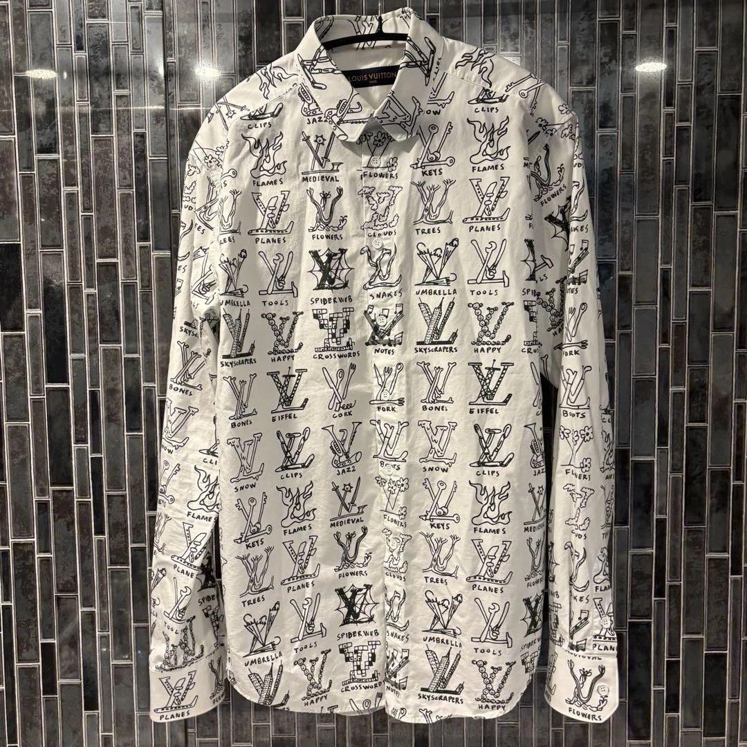 Louis Vuitton Louis Vuitton Long Sleeve Graphic Shirt Size US M / EU 48-50 / 2 - 1 Thumbnail