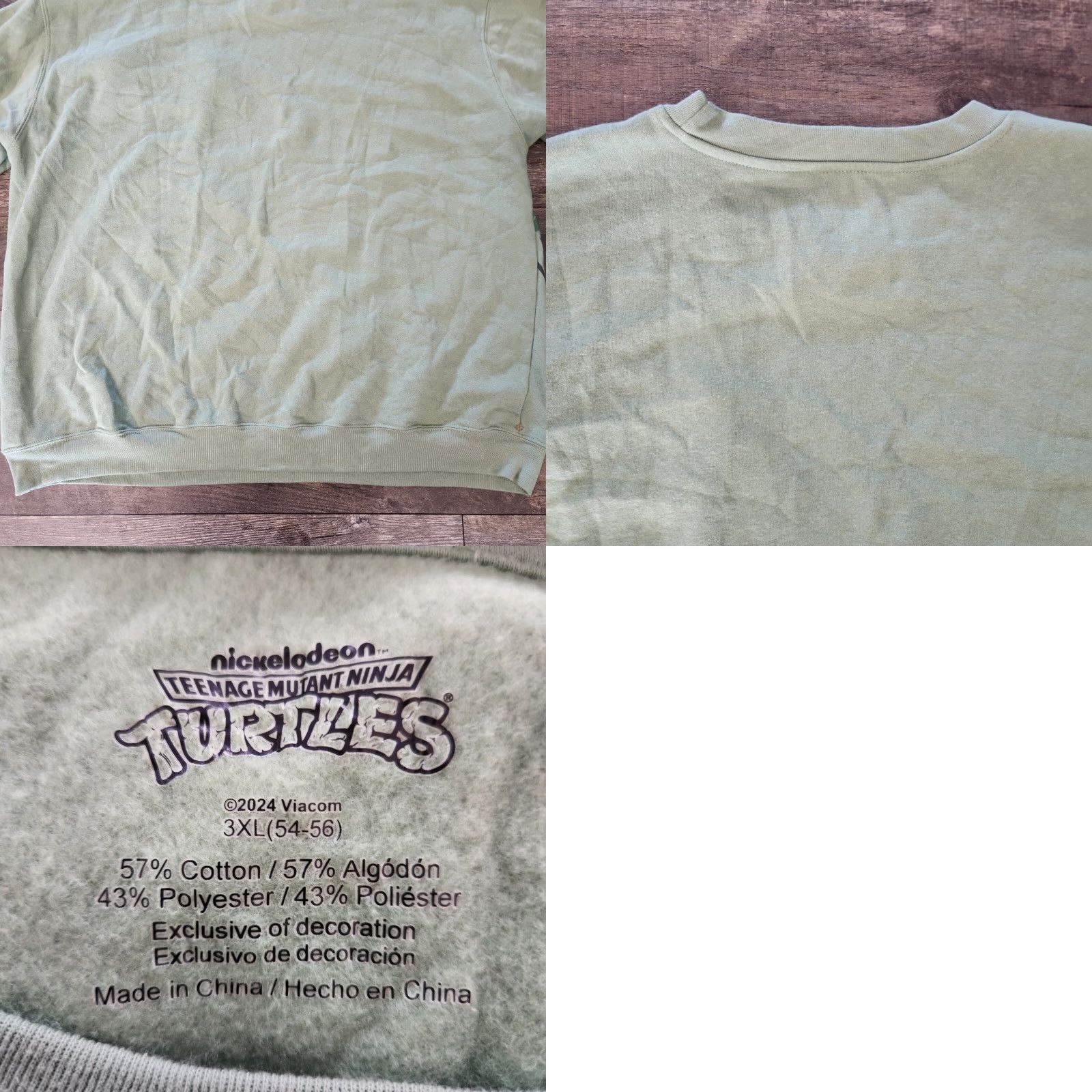 Vintage FREEZE New York Teenage Mutant Ninja Turtles Pullover Sweatshirt Embroidered Size XL Green NWT Mens Sweatshirts 90s Cartoon Size US XL / EU 56 / 4 - 8 Thumbnail