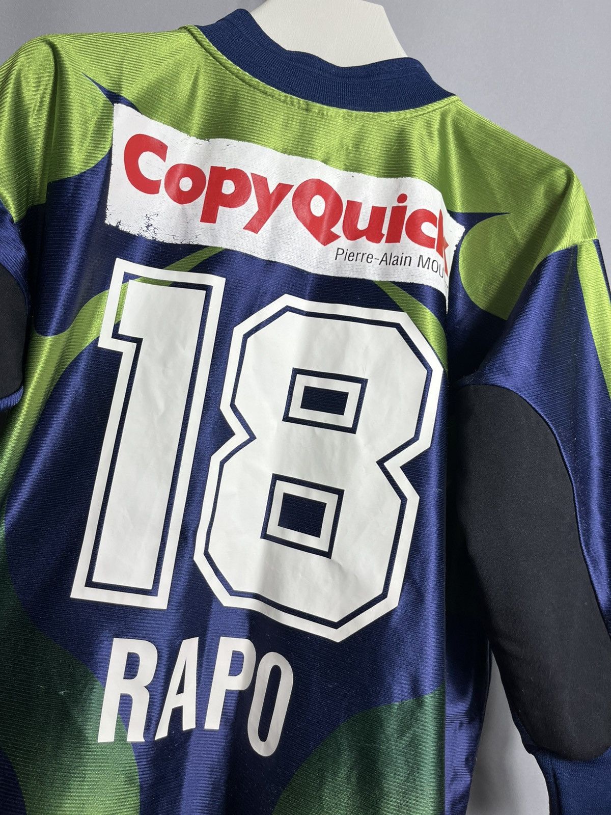 Adidas × Vintage lausanne 1999 2000 AWAY Matchworn SHIRT Goalkeeper Eric Rapo Size US XL / EU 56 / 4 - 9 Thumbnail