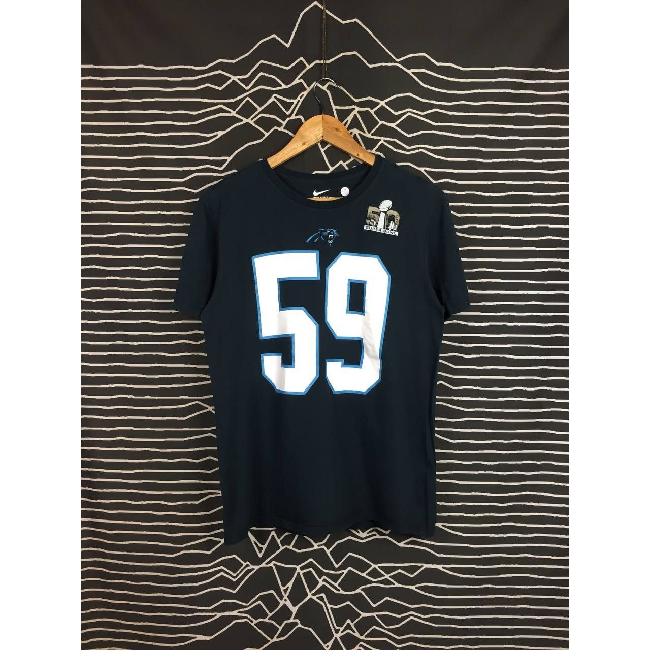 NFL × Nike Nike NFL Super Bowl 50 Carolina Panthers Luke Kuechly Tee Size US M / EU 48-50 / 2 - 2 Thumbnail