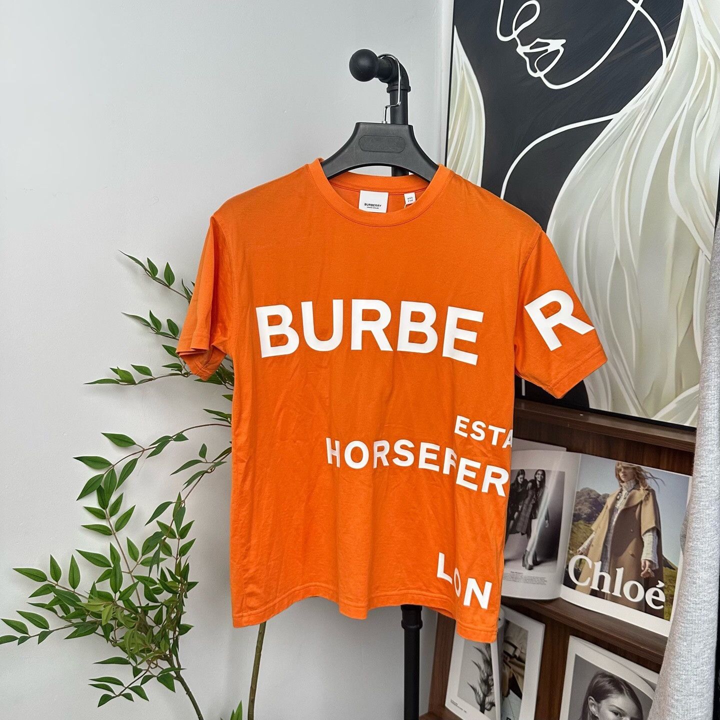 Burberry Burberry Retro Orange T-Shirt XXS Women Size XXS / US 00 / IT 34 - 1 Thumbnail