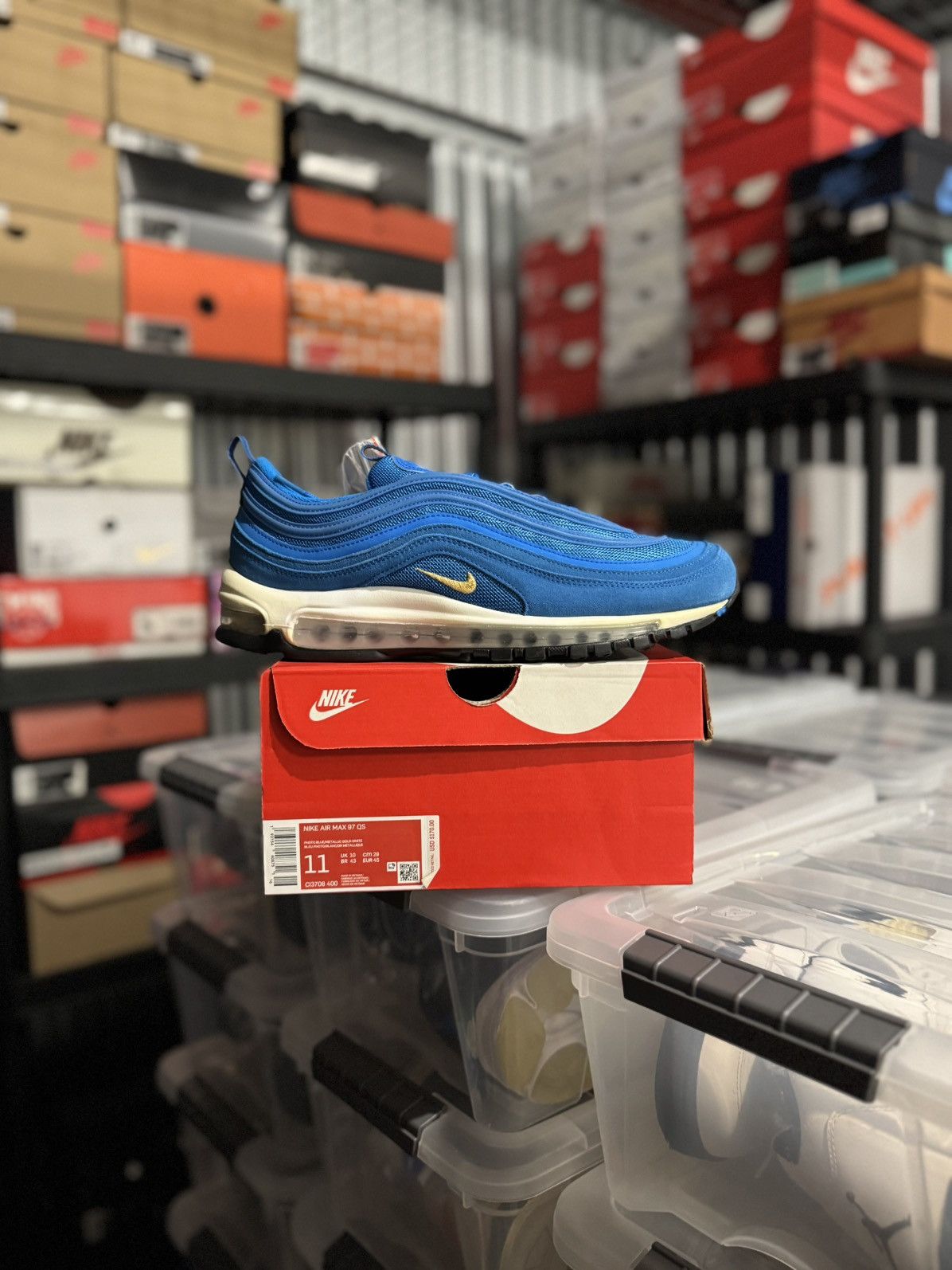 Nike Nike Air Max 97 QS Olympic Rings Blue Size 11 Size US 11 / EU 44 - 1 Thumbnail