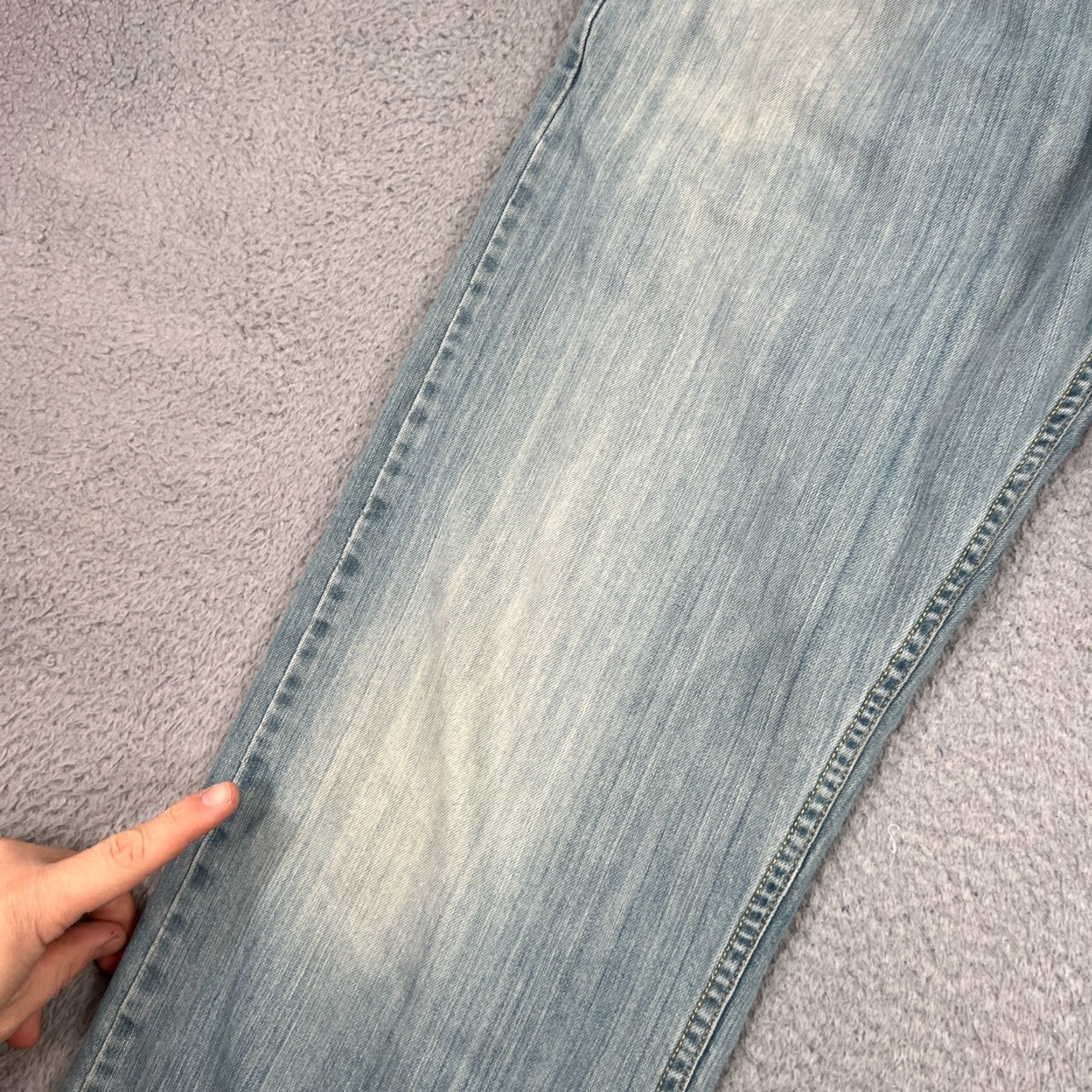 Levi's VINTAGE Levis 569 Jeans Mens 34x32 Blue Mid Rise Straight 5-Pocket Denim Logo Levis 500 Series Modern American Classic Jeans Mens Size US 34 / EU 50 - 3 Thumbnail