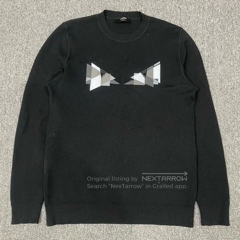 Fendi Fendi Black Devil Knit Sweater. Size US XL / EU 56 / 4 - 1 Thumbnail