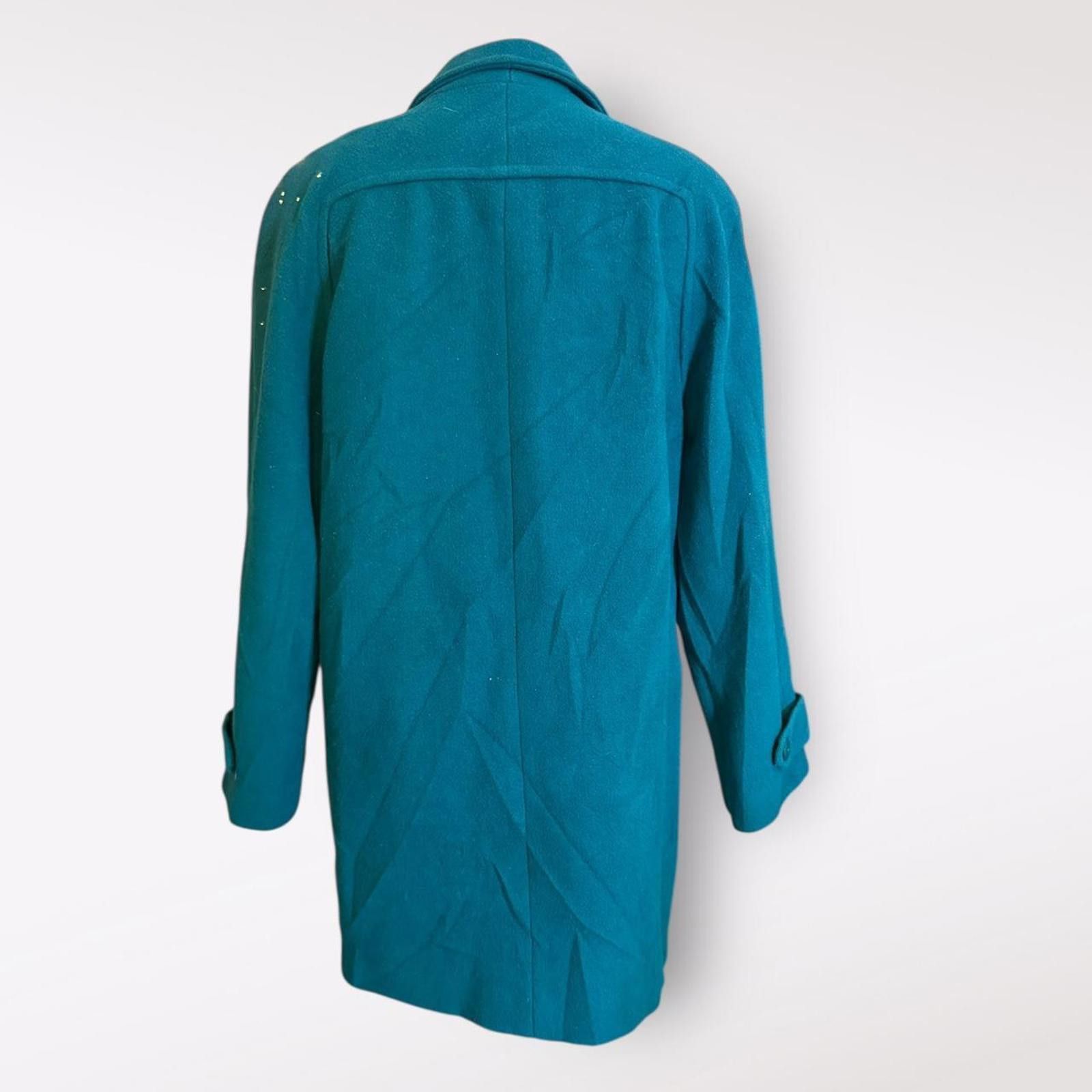Other Herman Kay Teal Vintage Wool Coat Size 8 Size M / US 6-8 / IT 42-44 - 2 Thumbnail
