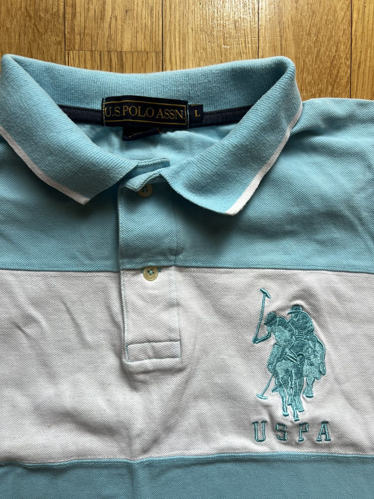 Japanese Brand × U.S. Polo Assn. × Vintage Vintage USPA Polo Ralph Lauren Polo T-shirt Rugby 3 Size US L / EU 52-54 / 3 - 2 Thumbnail