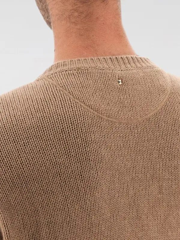 Valentino o1y0525 Cashmere Blend Sweater in Camel Size US XL / EU 56 / 4 - 2 Thumbnail