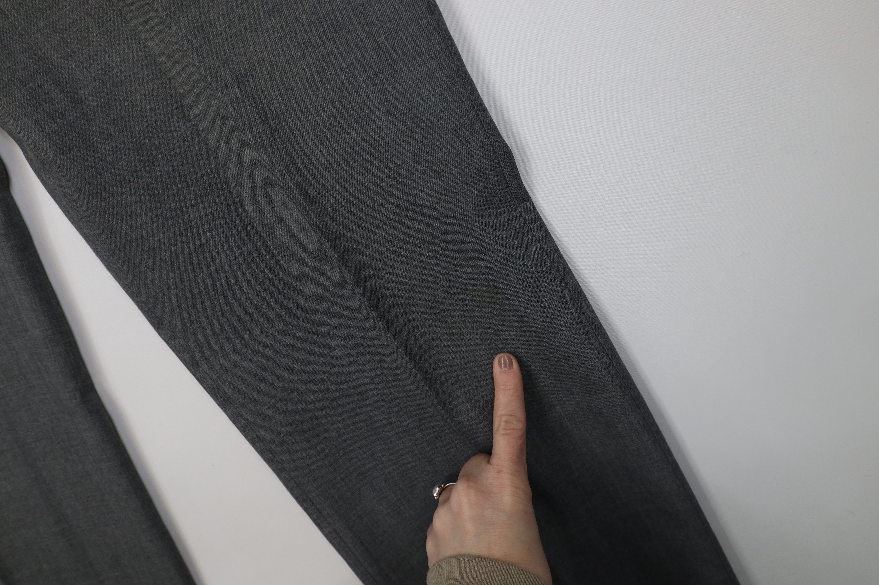 Vintage Vintage 70s Streetwear Wool Knit Wide Leg Chino Pants Gray Size US 32 / EU 48 - 6 Thumbnail