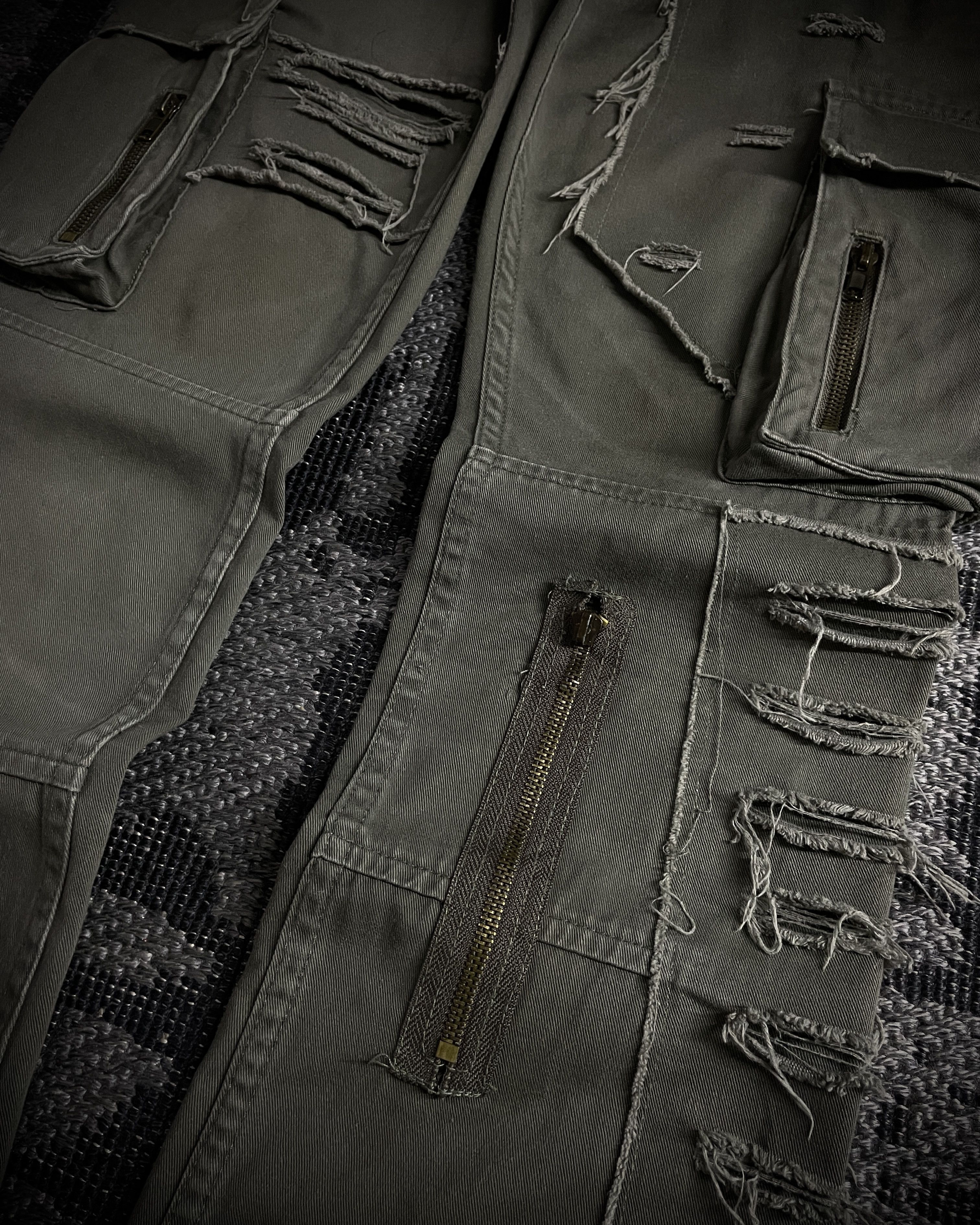 Japanese Brand Philodox Tactical Distressed Boot Cut Pants Size US 29 - 5 Thumbnail