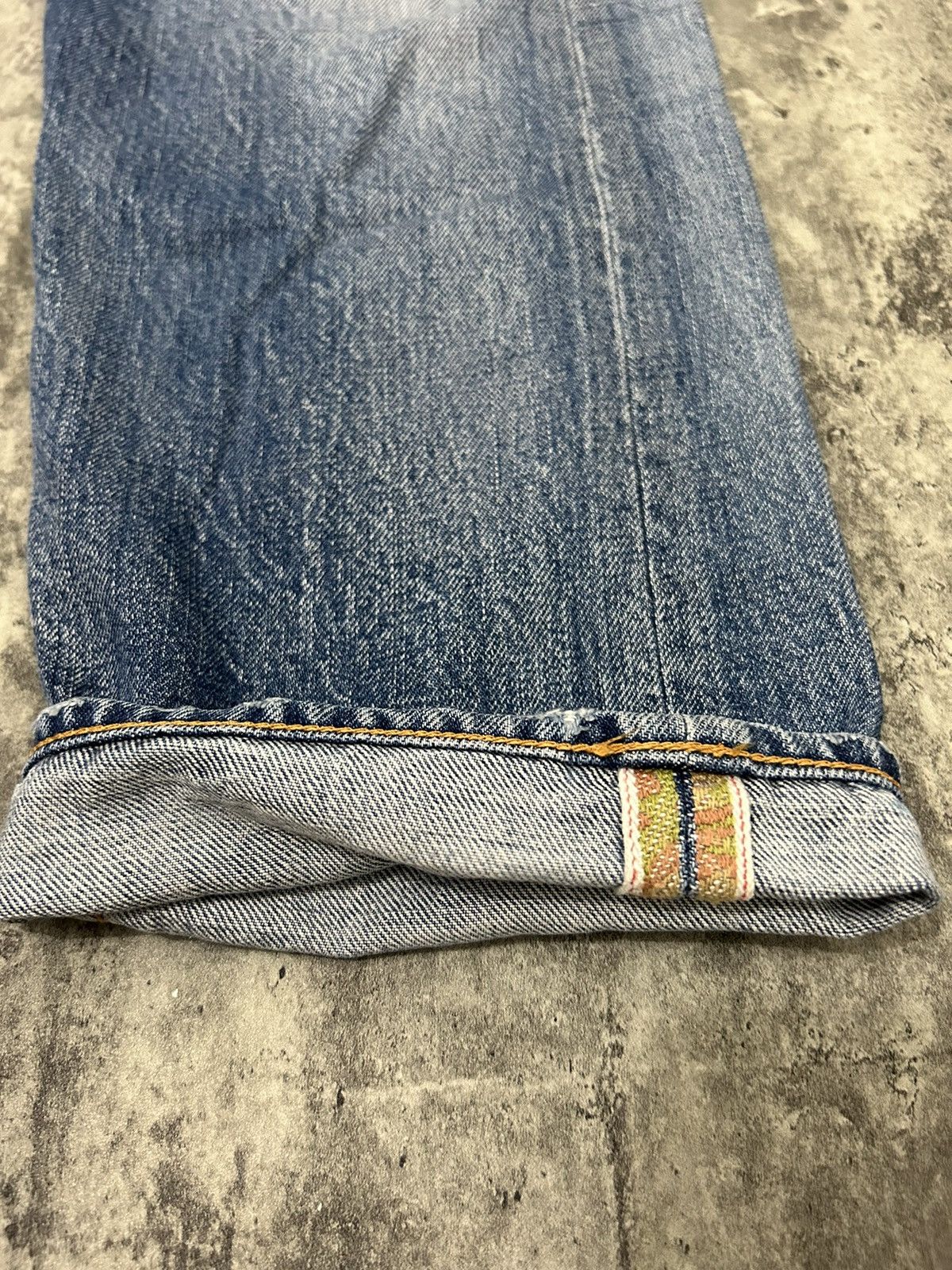 Japanese Brand HBNS Japan Selvedge Distressed Jeans Size US 34 / EU 50 - 8 Thumbnail