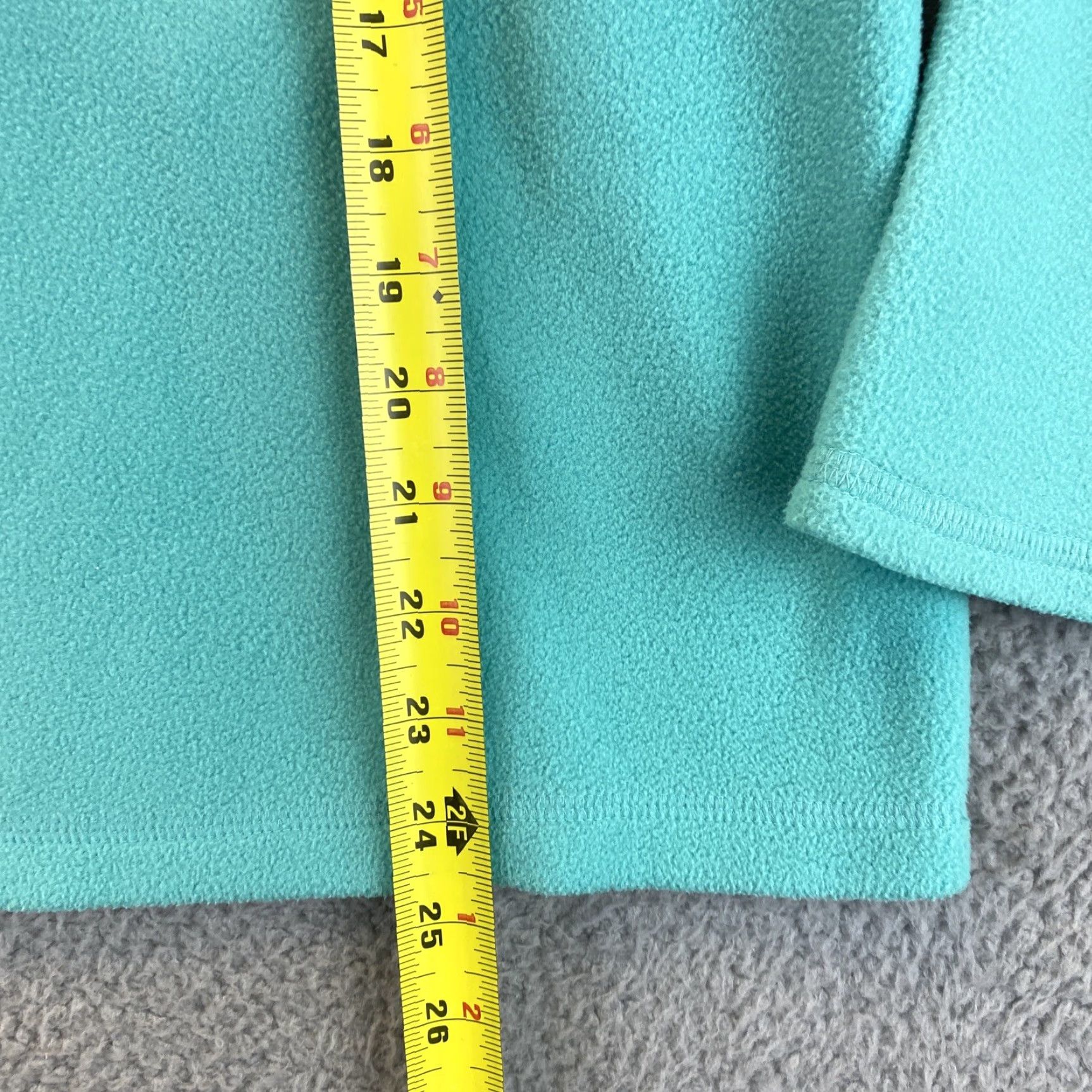 Vintage LL Bean Fleece Sweater Womens M Green Medium Long Sleeve 1/4 Zip Polyester / 51-40 Regular Womens Sweater Green Fall Winter Linen? Wait. Size M / US 6-8 / IT 42-44 - 6 Thumbnail