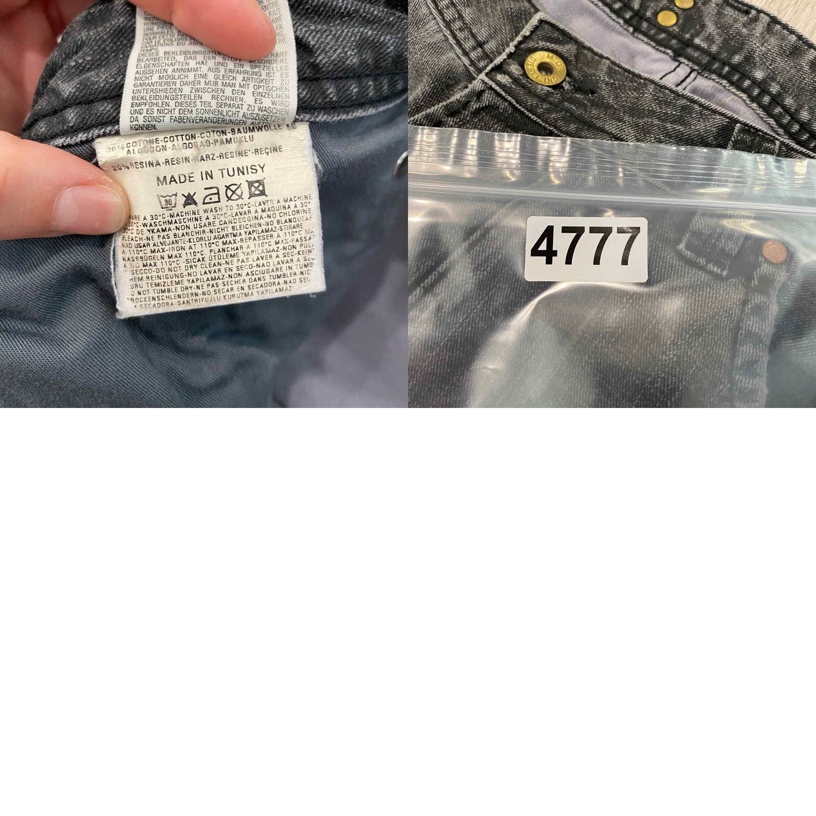 Diesel Diesel Straight Leg Jeans Gray 38 Men's Size US 38 / EU 54 - 8 Thumbnail