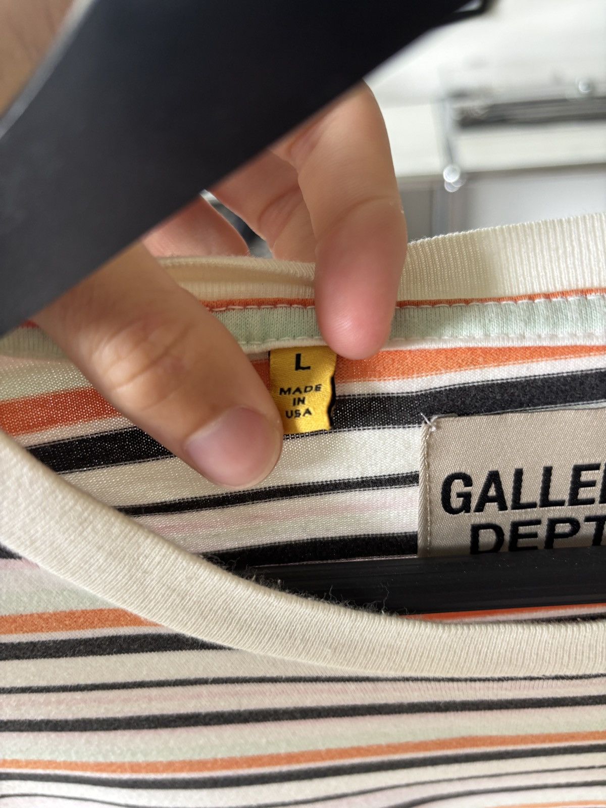 Gallery Dept. PAINTER STRIPED LOGO TEE Size US L / EU 52-54 / 3 - 10 Thumbnail