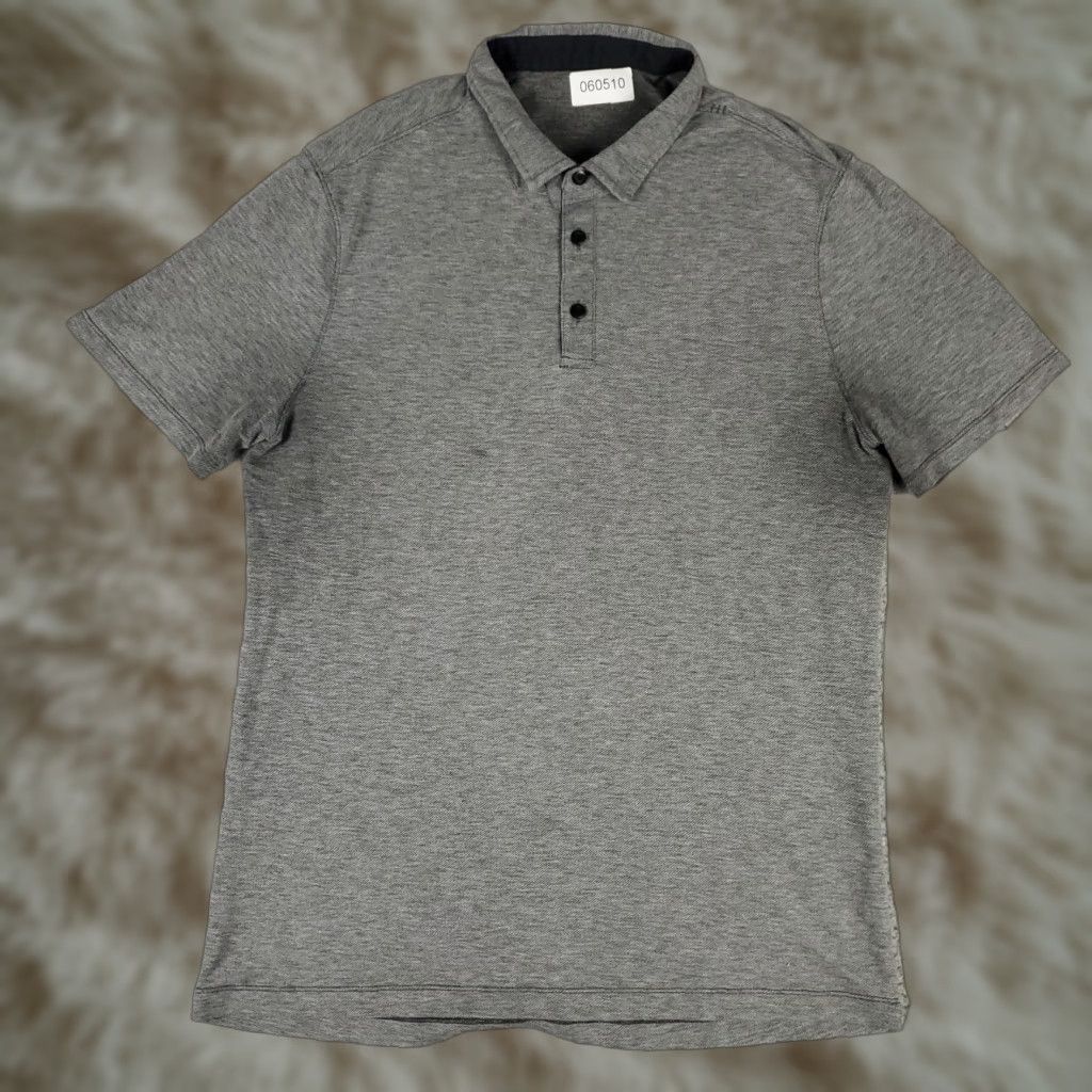 Lululemon Lululemon Polo Shirt Mens Size Medium Gray Tech Active Golf Short Sleeve Polo Shirt M Gray All Seasons Breathable Stretch Men's Golf Shirt Size US M / EU 48-50 / 2 - 1 Thumbnail