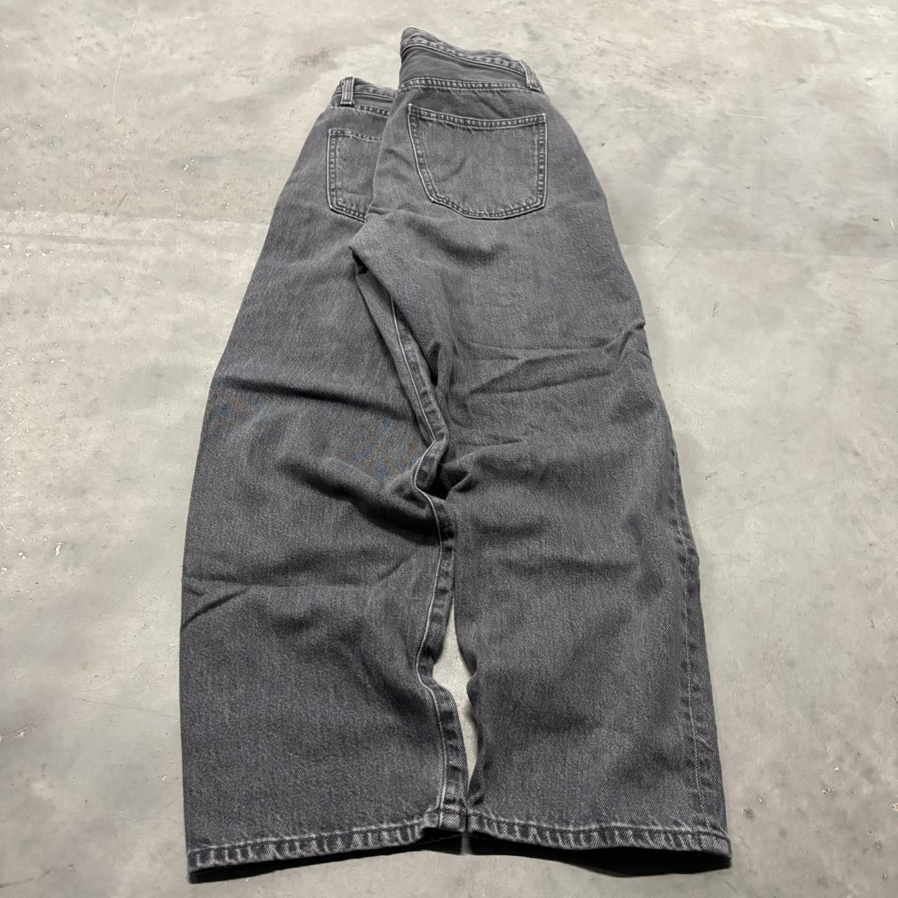 Japanese Brand × Vintage Crazy Vintage Y2K/2000s Faded Black Grey Essential Denim Jeans! Size US 30 / EU 46 - 4 Thumbnail