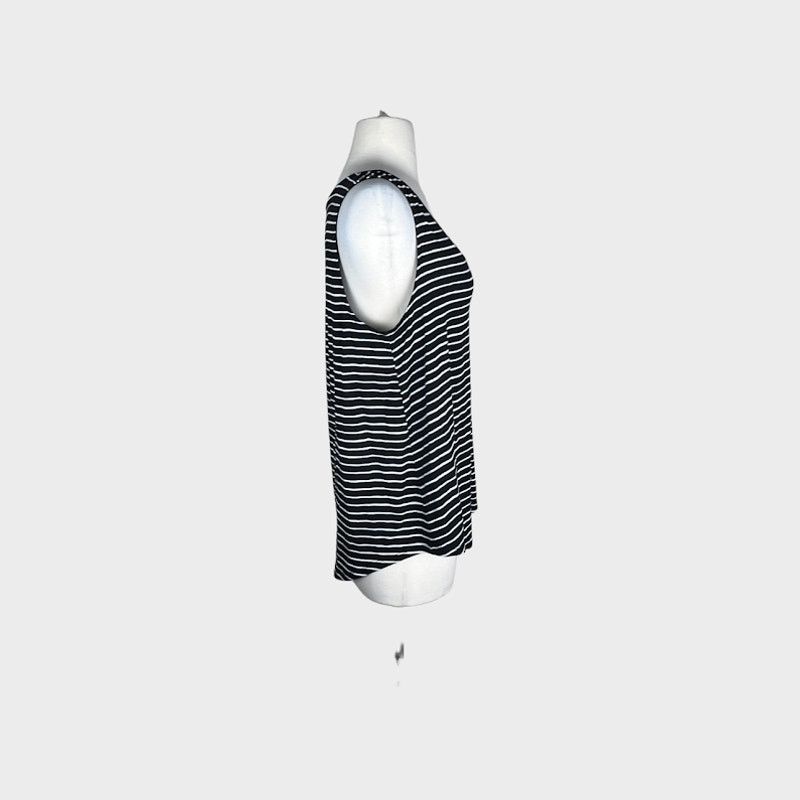 Target Basics A New Day | Striped Black and White Tank Top | Large Size L / US 10 / IT 46 - 6 Thumbnail