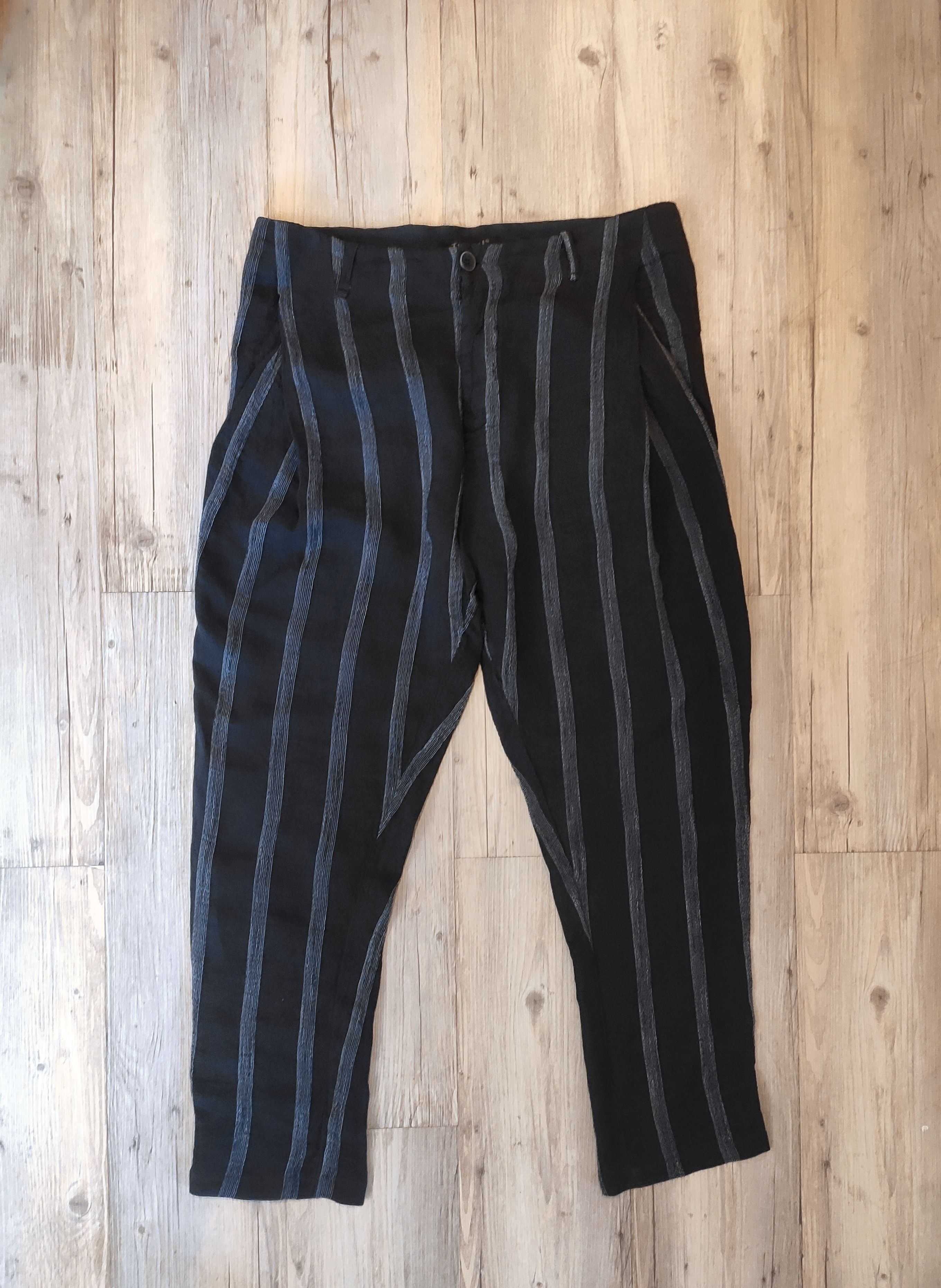 Transit Pinstripe linen pants.Like Boris Bidjan Saberi or Carpe Diem Size US 34 / EU 50 - 1 Thumbnail
