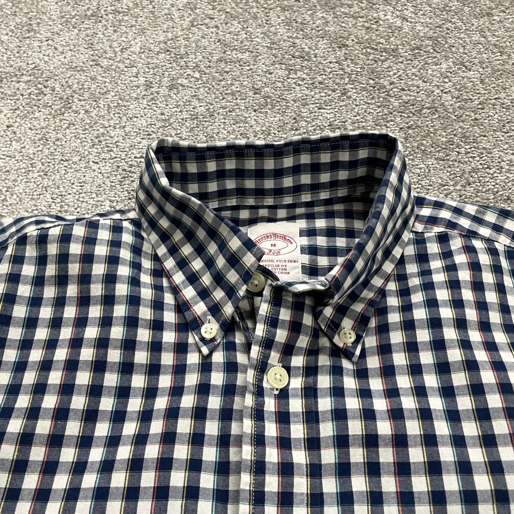 Brooks Brothers VINTAGE? No — Brooks Brothers Button-Down Shirt Mens M Blue Plaid Cotton Long Sleeve Classic Casual Shirt Mens Medium Blue Plaid Size US M / EU 48-50 / 2 - 3 Thumbnail