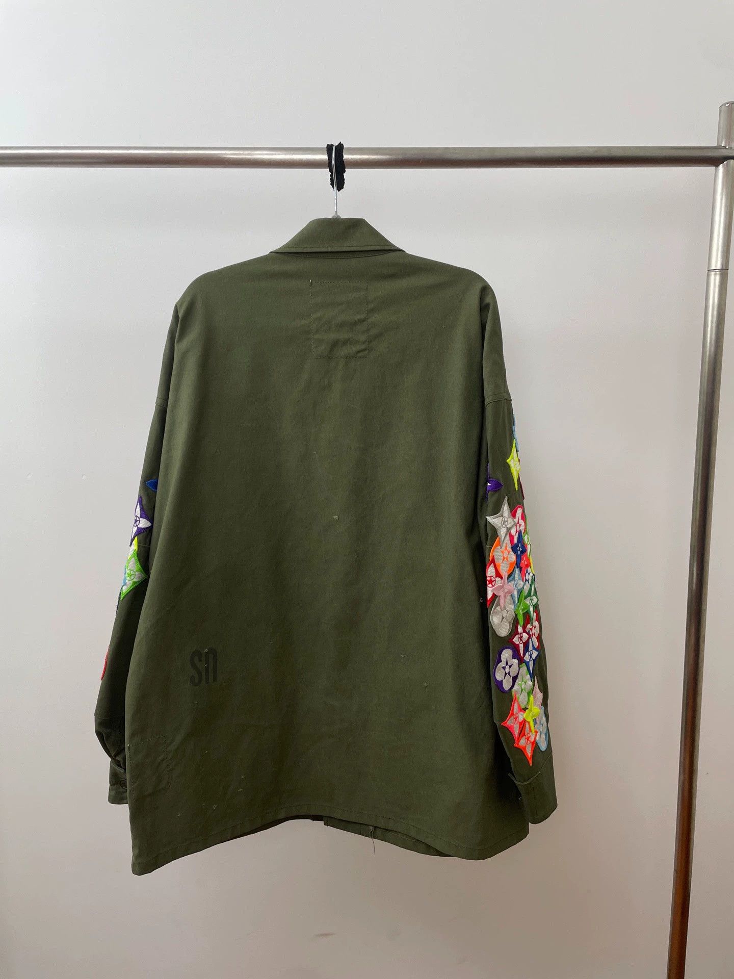 READYMADE Readymade Olive Green Patterned Sleeve Jacket Size US S / EU 44-46 / 1 - 2 Thumbnail