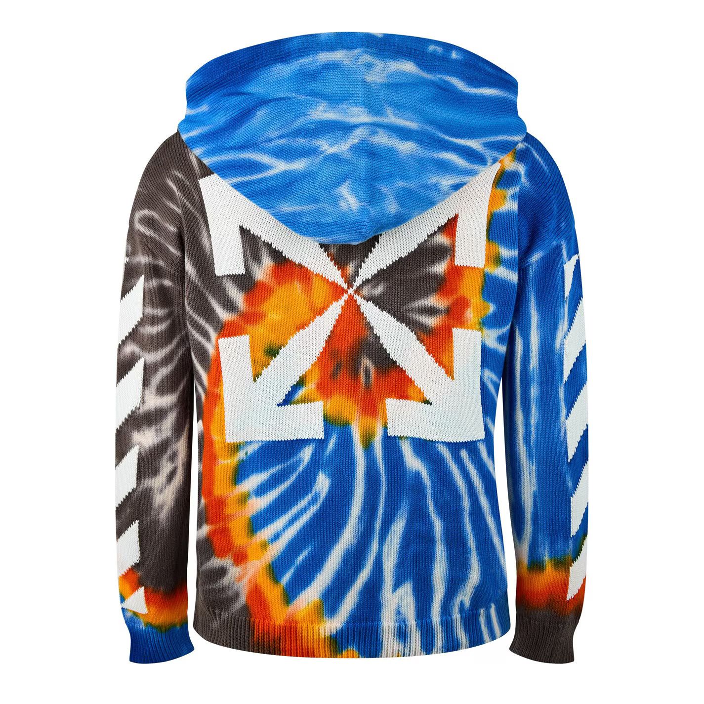 Off-White o1g2r1mq0226 Diag Tie Dye Hoodie In Multicolor Size US M / EU 48-50 / 2 - 2 Thumbnail
