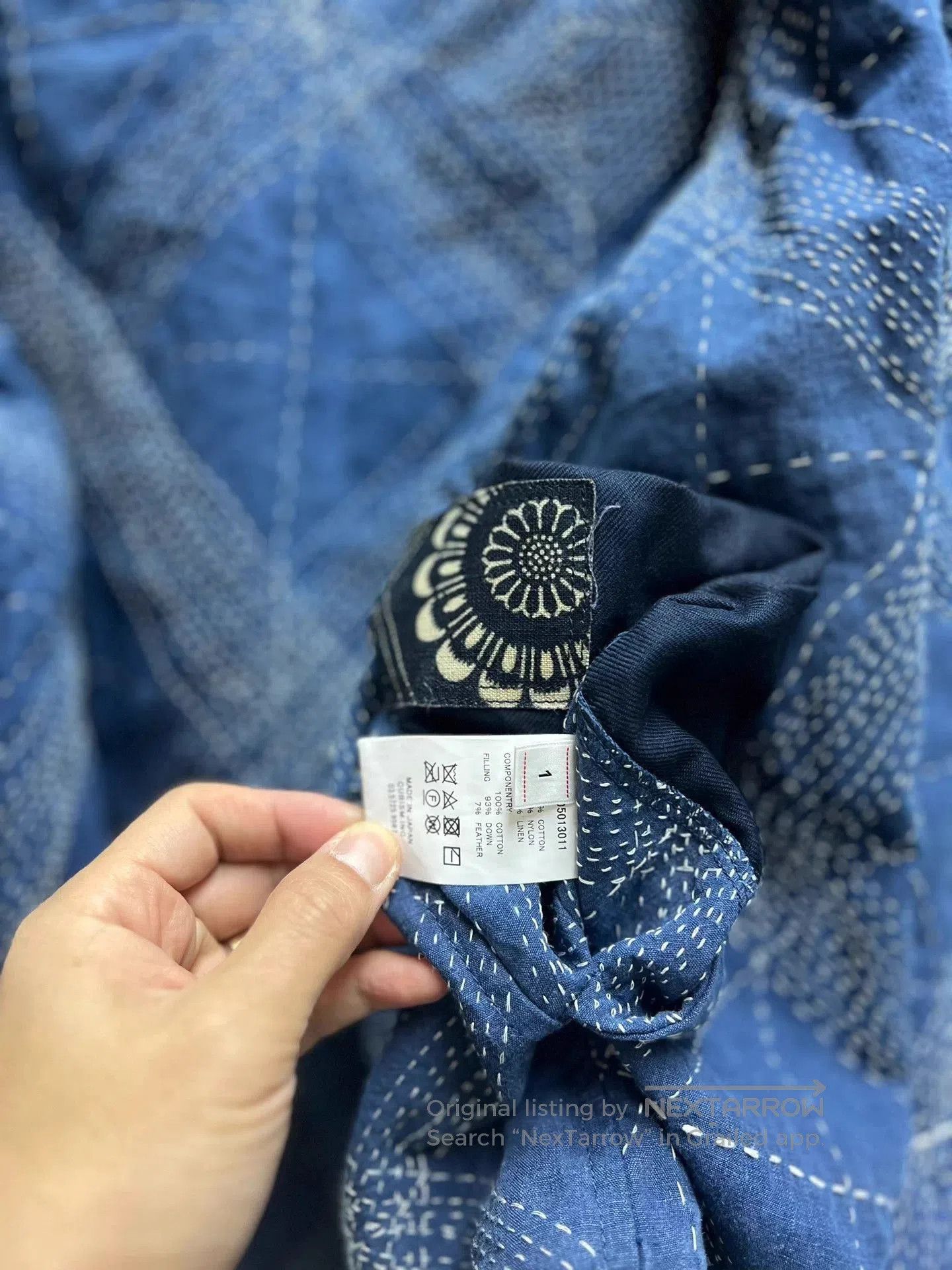 Visvim Blue Diamond Stitch Sleeveless Vest. Size US S / EU 44-46 / 1 - 9 Thumbnail