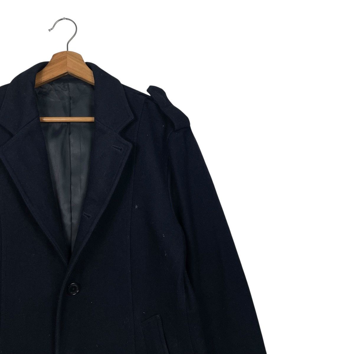 Michel Klein Michel Klein Black Wool Coat Size US M / EU 48-50 / 2 - 5 Thumbnail