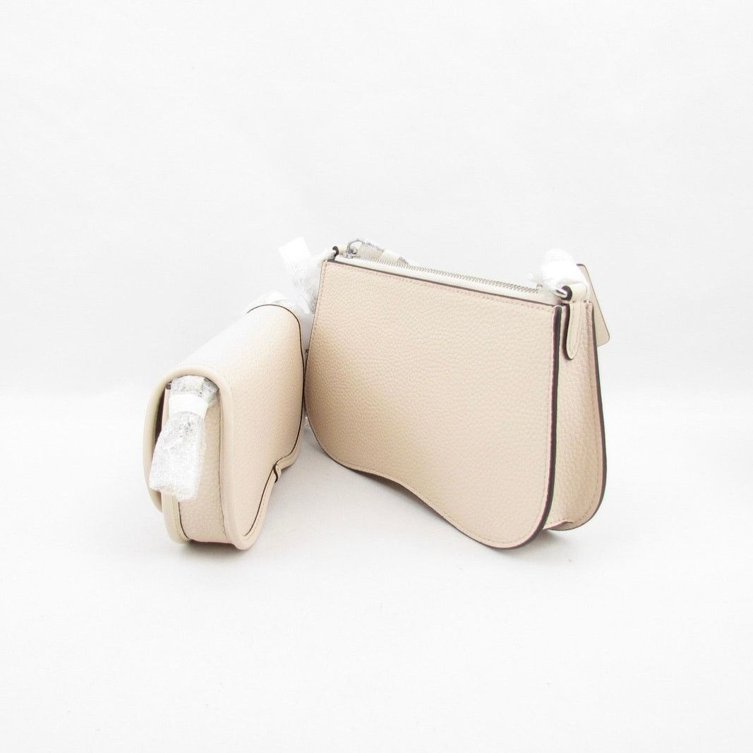 Coach NWT Coach Wavy Double Pouch Bag In Coachtopia Leather Size ONE SIZE - 4 Thumbnail
