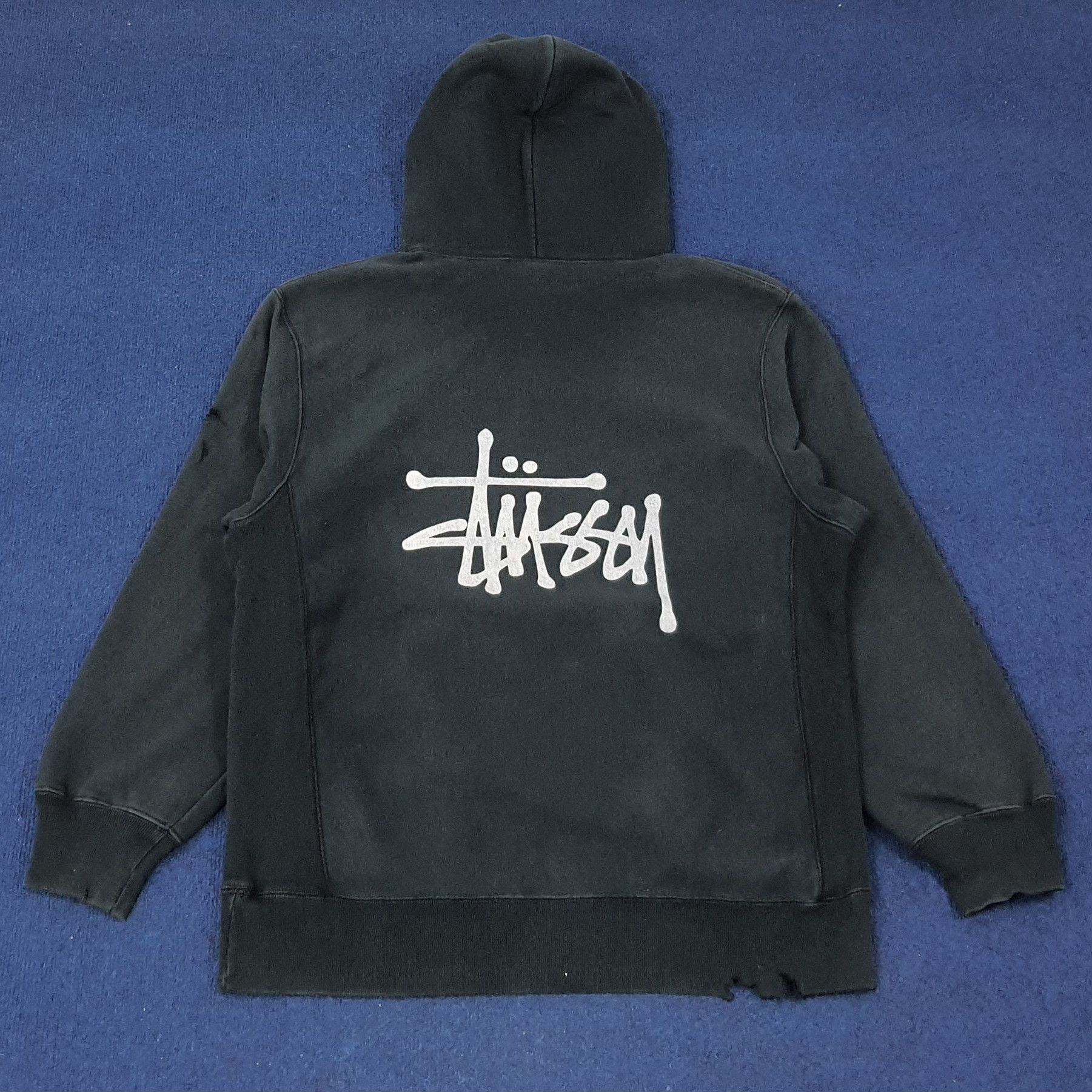 Vintage Vintage Supreme x Custom Stussy Logo Hoodie C215N20 Size US L / EU 52-54 / 3 - 4 Thumbnail