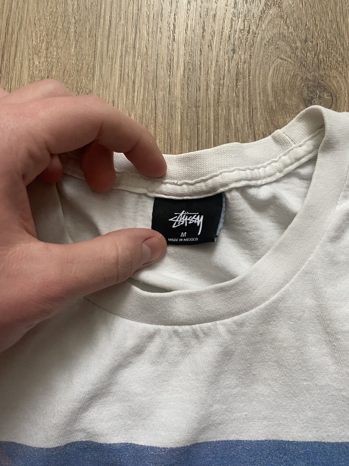 Stussy × Vintage Vintage Stussy Y2K big logo tee shirt rare Sakura! Size US M / EU 48-50 / 2 - 5 Thumbnail