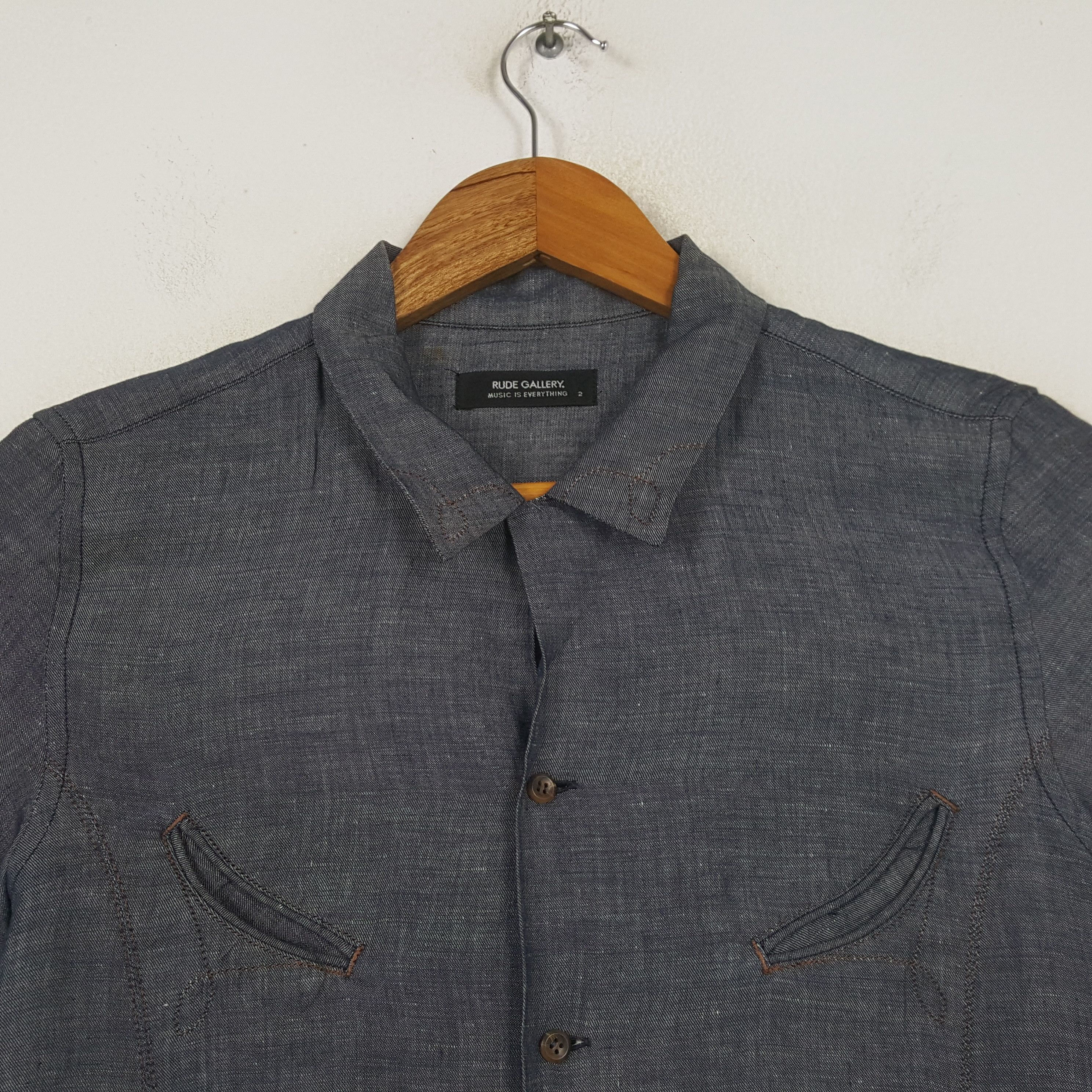 Japanese Brand × RUDE GALLERY × Vintage Vintage RUDE GALLERY Japanese Brand Shirt 31 Size US S / EU 44-46 / 1 - 2 Thumbnail