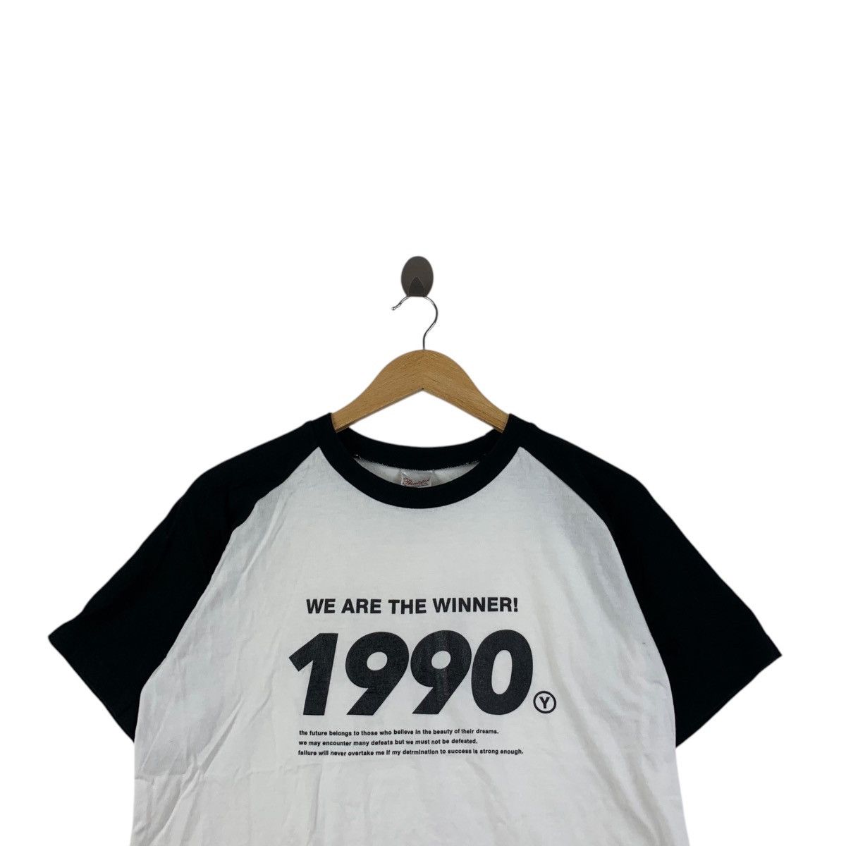 Vintage Vintage JAPAN RACING BAND WINNER 1990 Raglan Tee Shirt Size M / US 6-8 / IT 42-44 - 2 Thumbnail