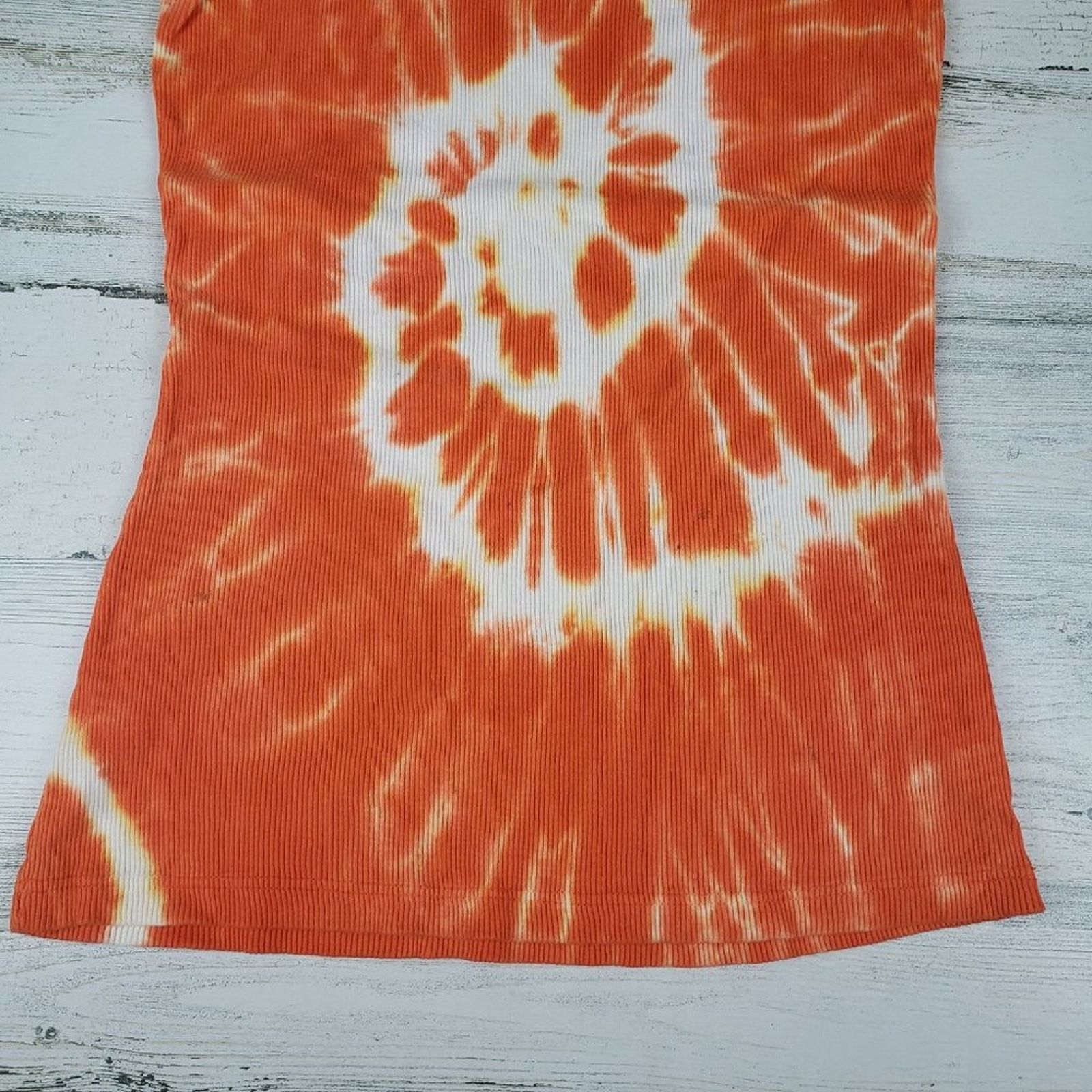 Other NWOT Point Sportswear Tie Dye Orange Spiral Tank Top Medium Size M / US 6-8 / IT 42-44 - 2 Thumbnail
