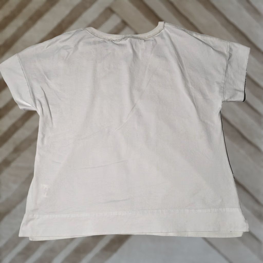 Eton TONET Blouse Women White Cotton Viscose Embroidered Made In Italy 8 Short Sleeve Round Neck Pullover Regular Size M / US 6-8 / IT 42-44 - 1 Thumbnail