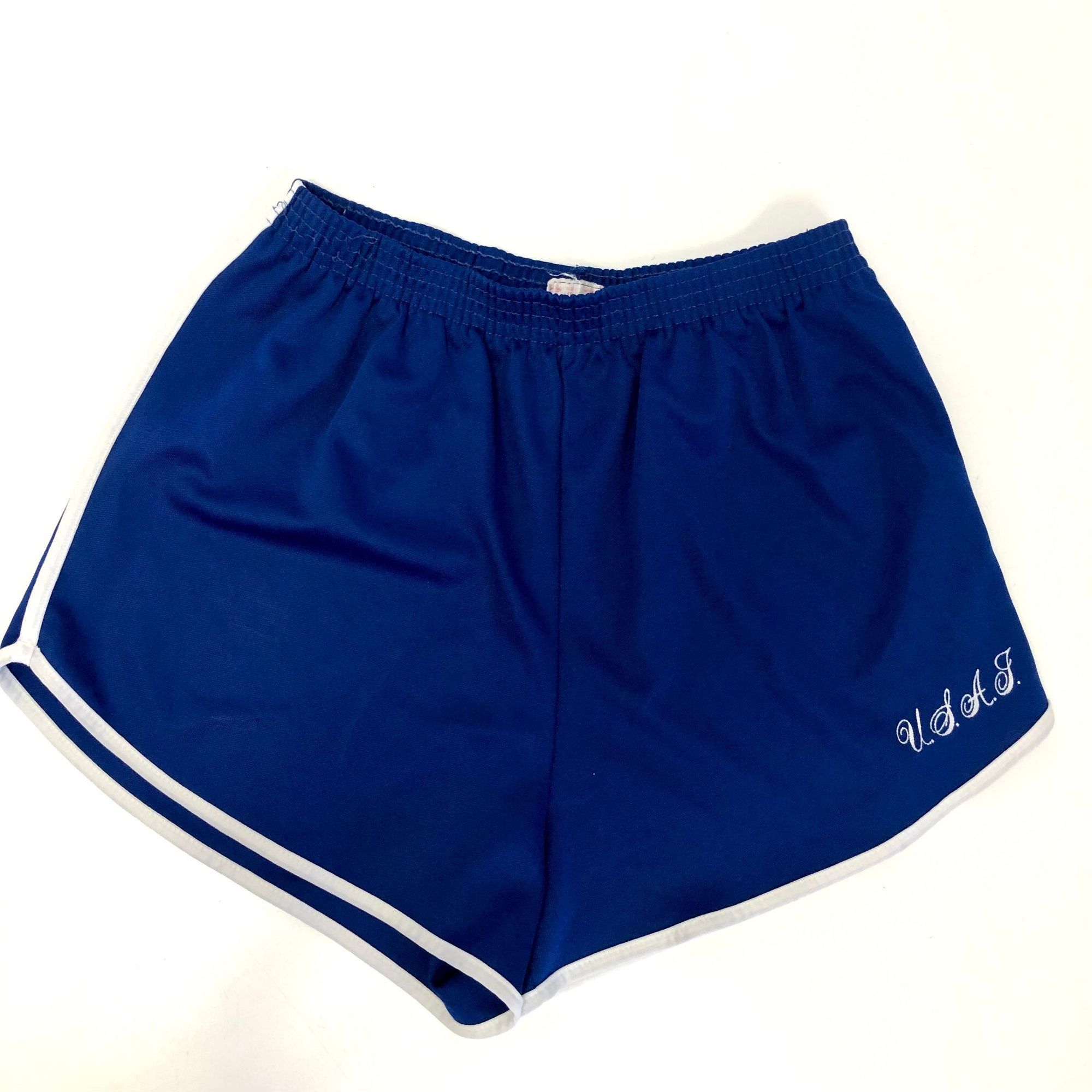 Other Vtg Bassett Walker Royal Blue USAF Track Sprinter Shorts Size US 32 / EU 48 - 5 Thumbnail