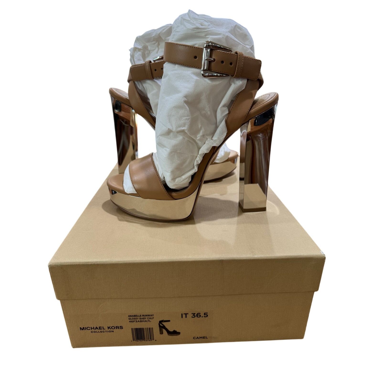 Michael Kors Michael Kors Collection Platform (Camel) Sandals sz. 36.5 EU Size US 6.5 / IT 36.5 - 1 Thumbnail