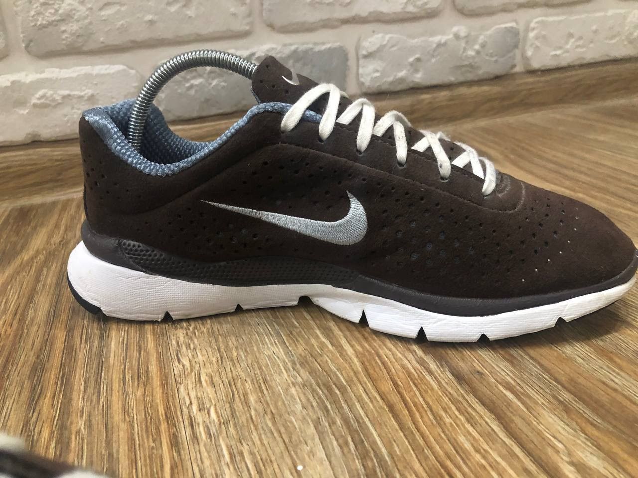 Vintage Vintage Women's Nike Air Zoom Moire + Brown Suede Sneakers Size US 8 / IT 38 - 6 Thumbnail