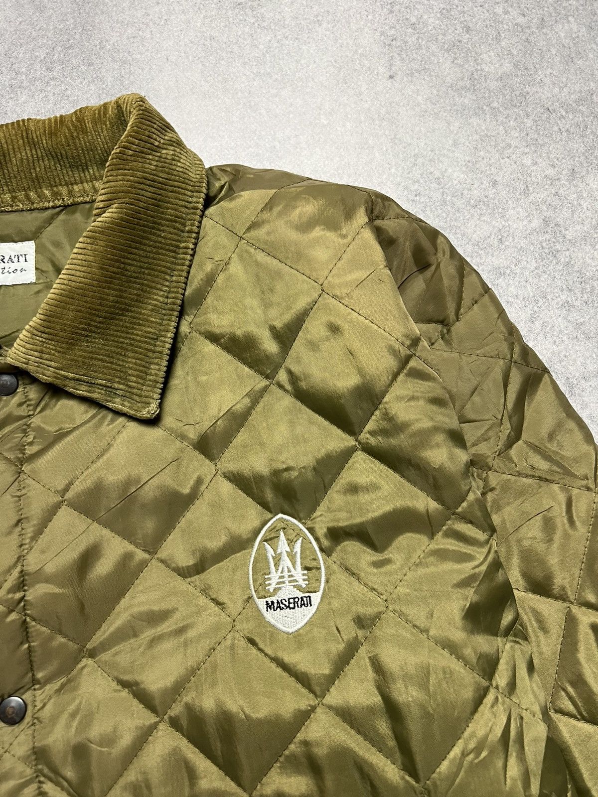 Maserati Vintage Maserati Liddesdale Quilted Barbour Style Jacket Size US XL / EU 56 / 4 - 5 Thumbnail