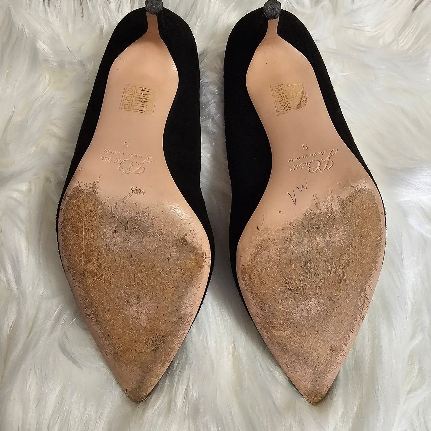 J.Crew EUC J. Crew Made in Italy Elsie Suede Leather Heels Pumps 9 Size US 9 / IT 39 - 7 Thumbnail