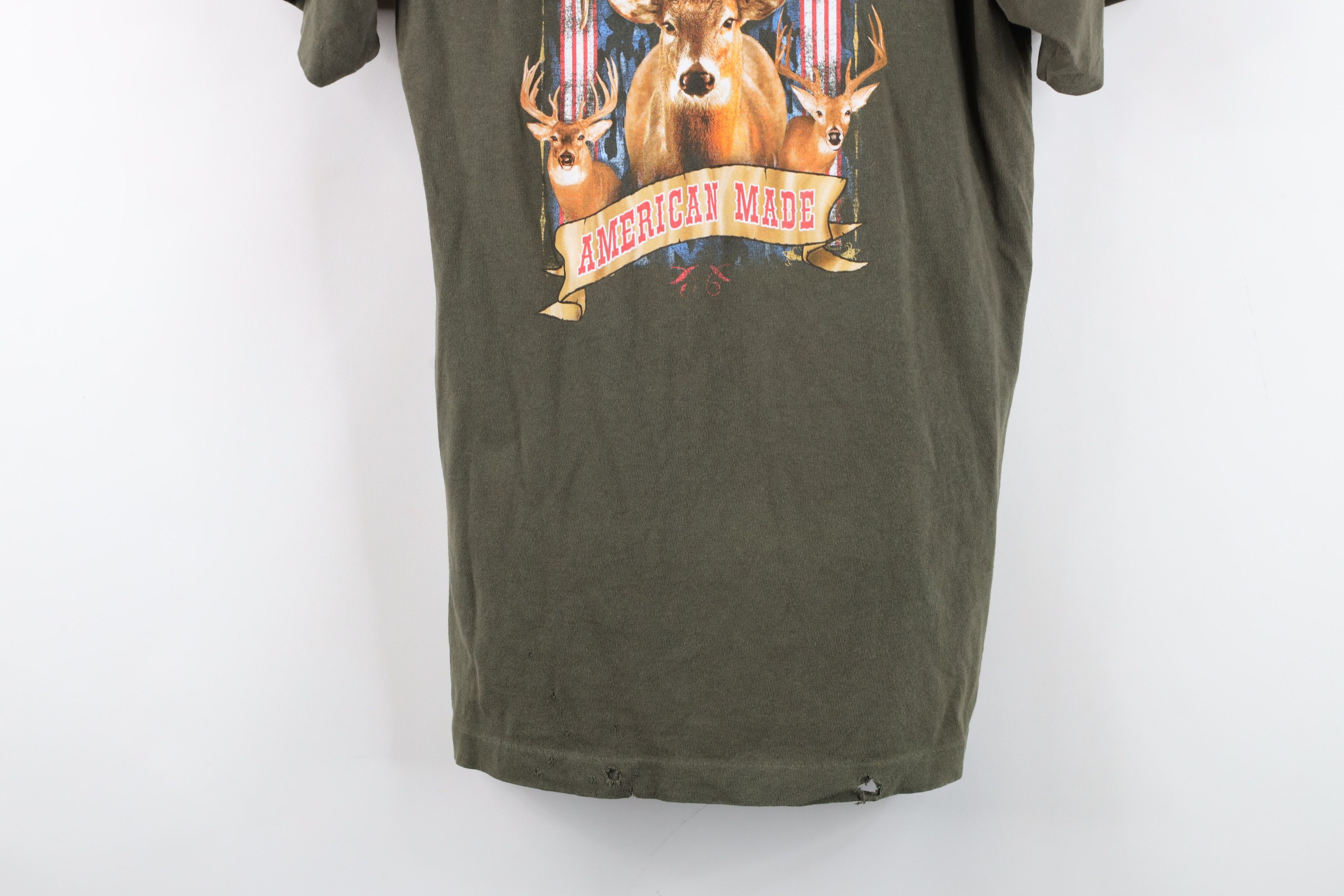 Vintage Vintage 90s Streetwear American Made Deer Buck T-Shirt USA Size US S / EU 44-46 / 1 - 3 Thumbnail